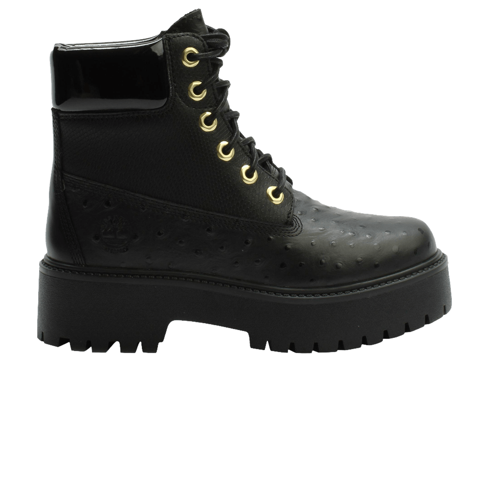 Timberland Wmns Stone Street Premium 6 Inch Waterproof Platform Boot 'Black'