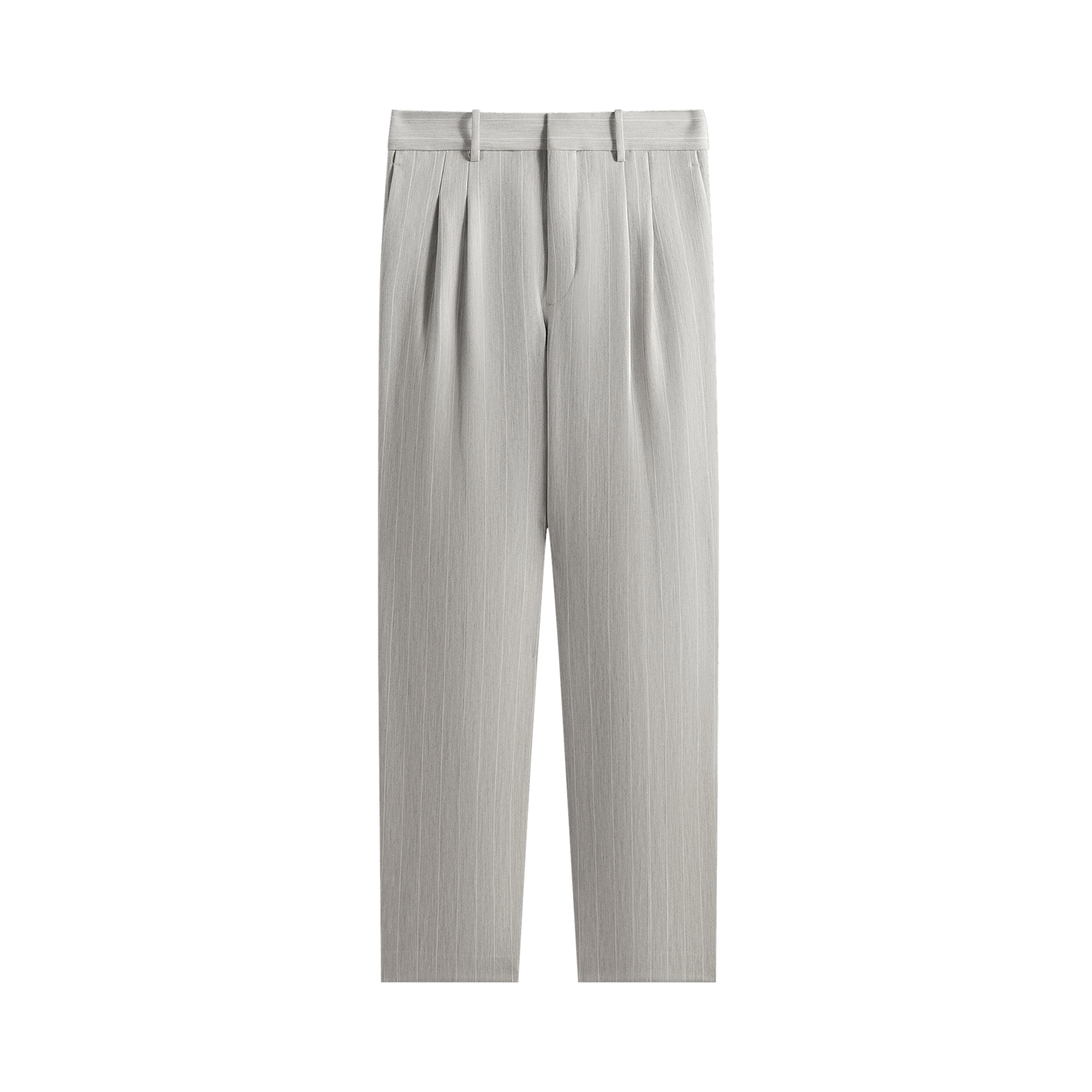 Kith Pinstripe Eli Pleated Trouser 'Light Heather Grey'