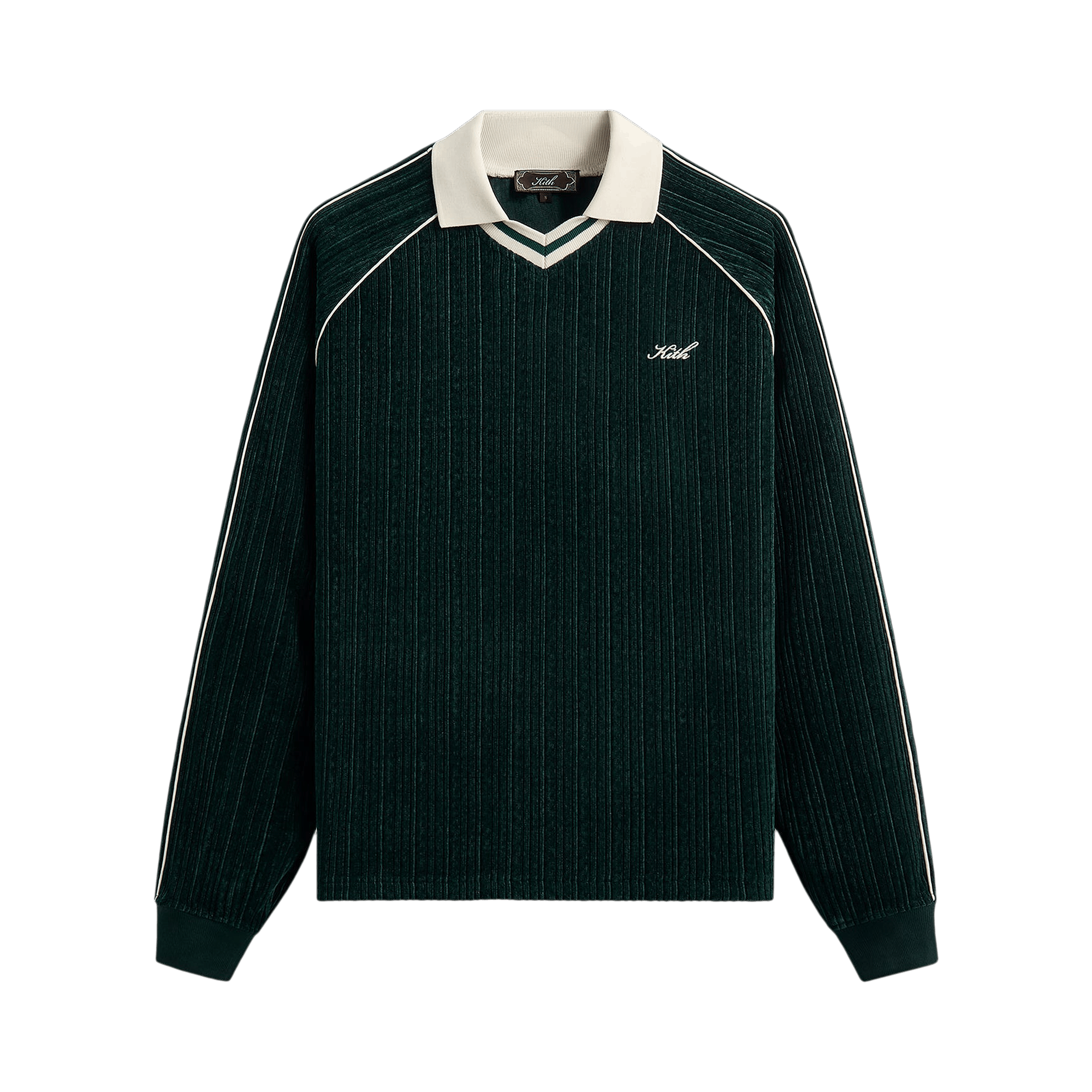 Kith Velvet Corduroy Long Sleeve Trevor Polo 'Stadium'