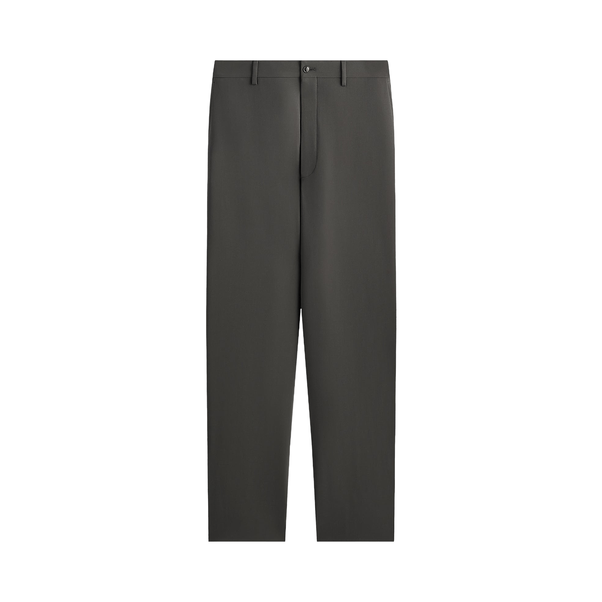 Kith Giorgio Armani & &Kin Milano Crepe Flat Front Trouser 'Dark Ash'