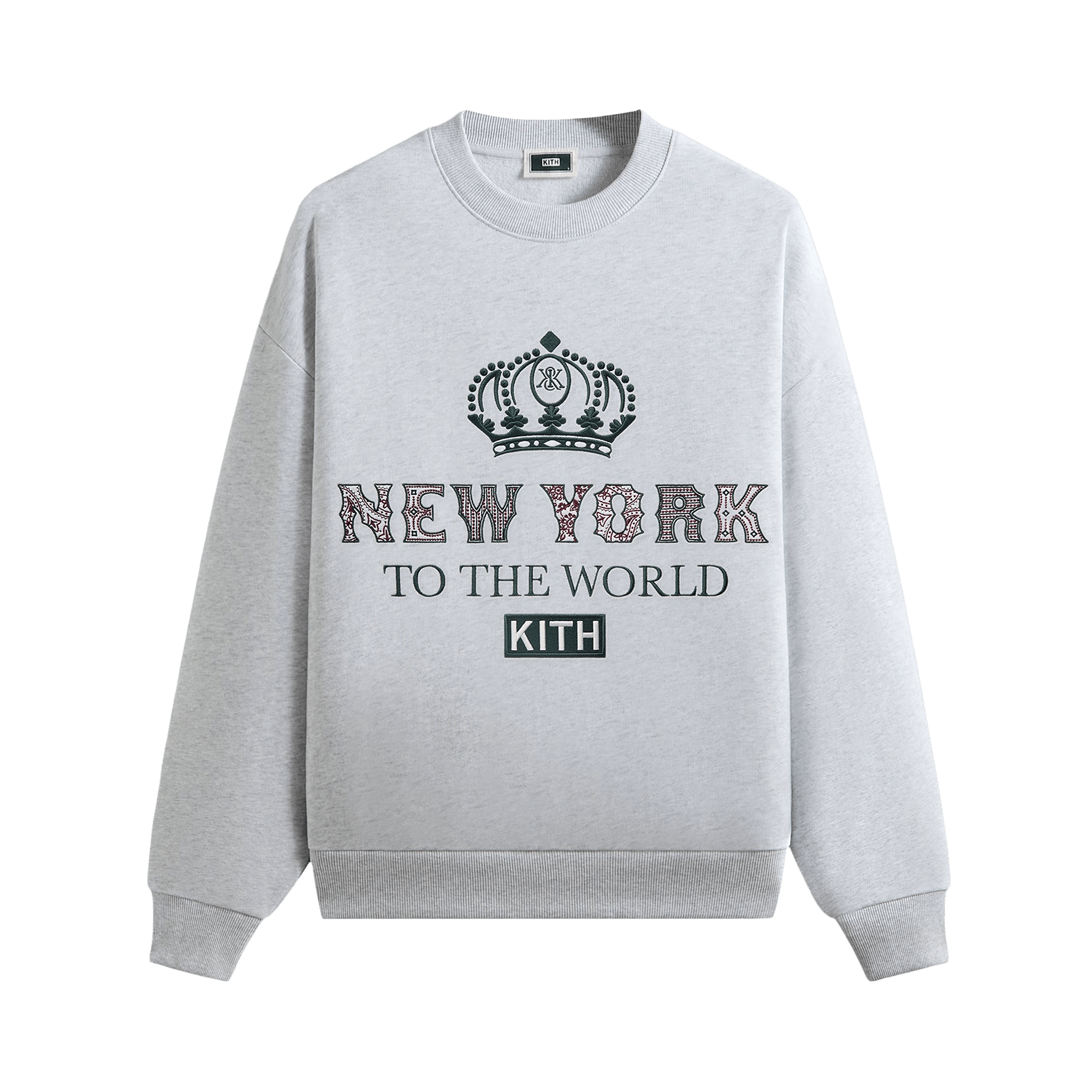 Kith Nelson Crewneck 'Light Heather Grey'