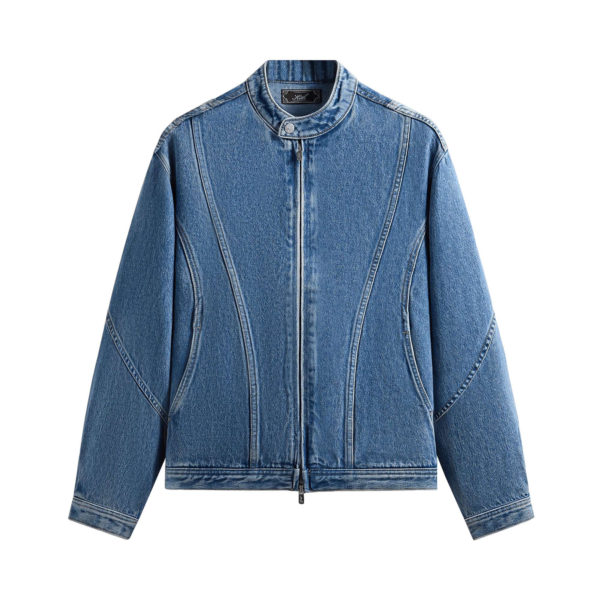 Kith Denim Adrien Moto Jacket 'Mid Indigo'