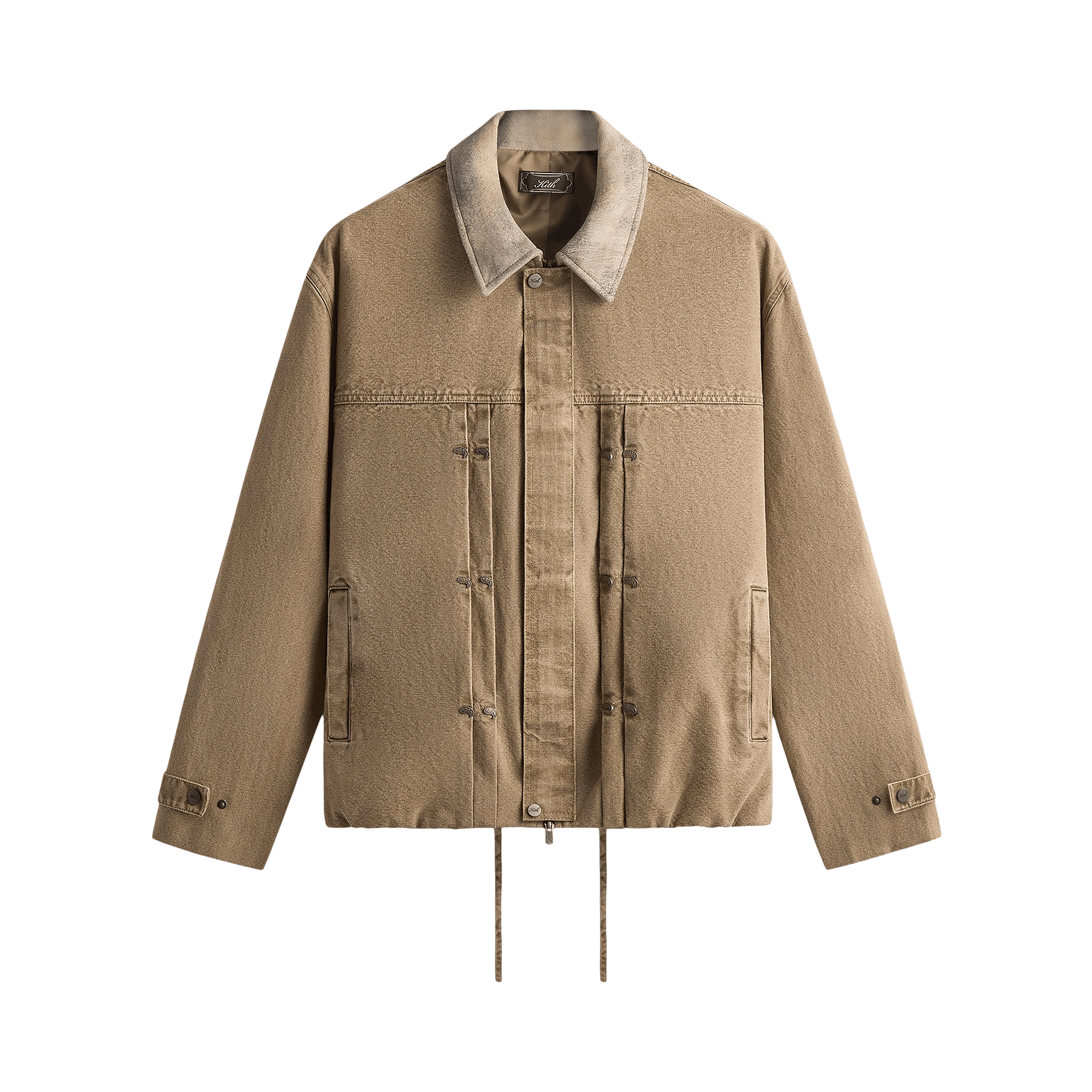 Kith Washed Canvas Ariel Blouson Jacket 'Sandalwood'