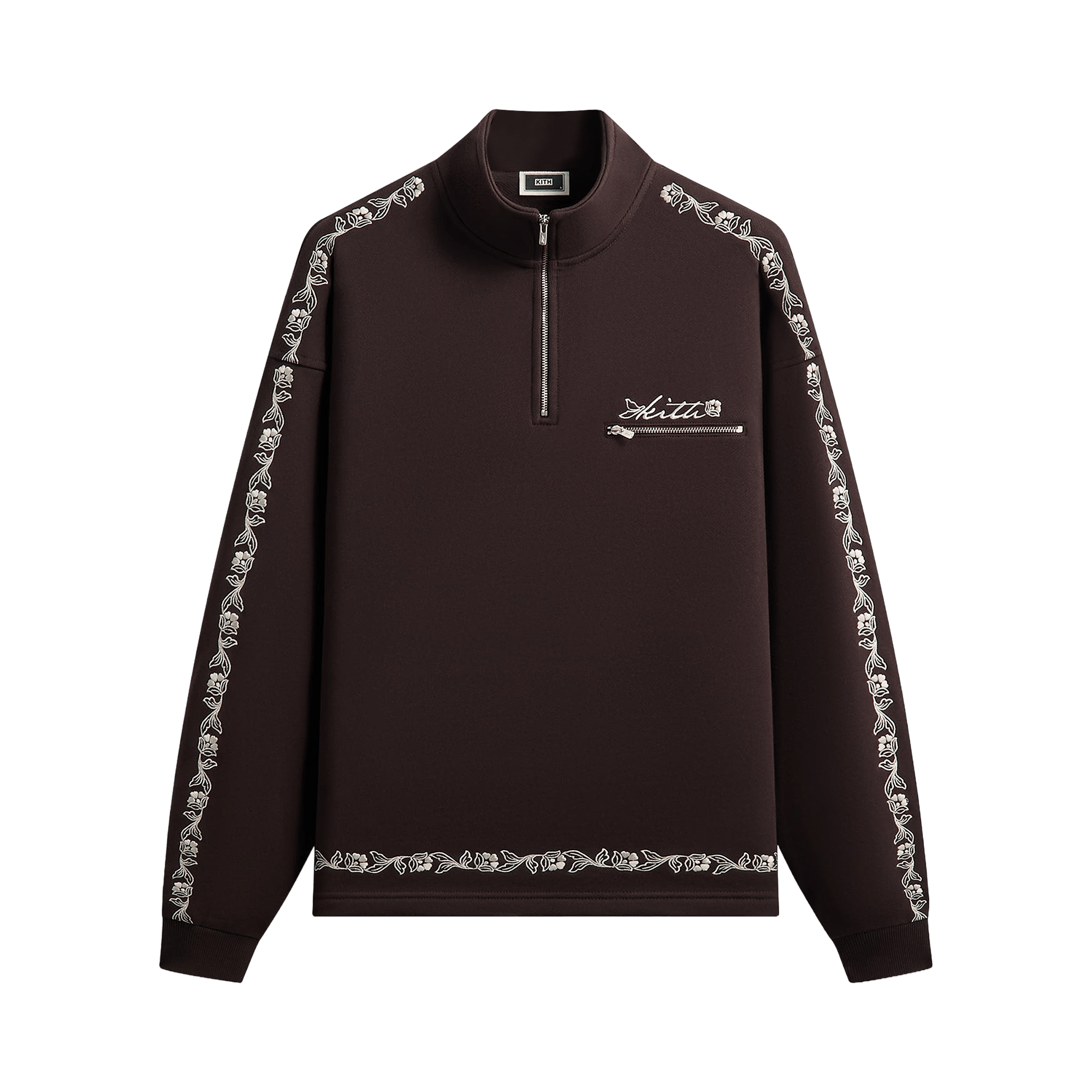 Kith Floral Queensbridge Quarter Zip 'Incognito'