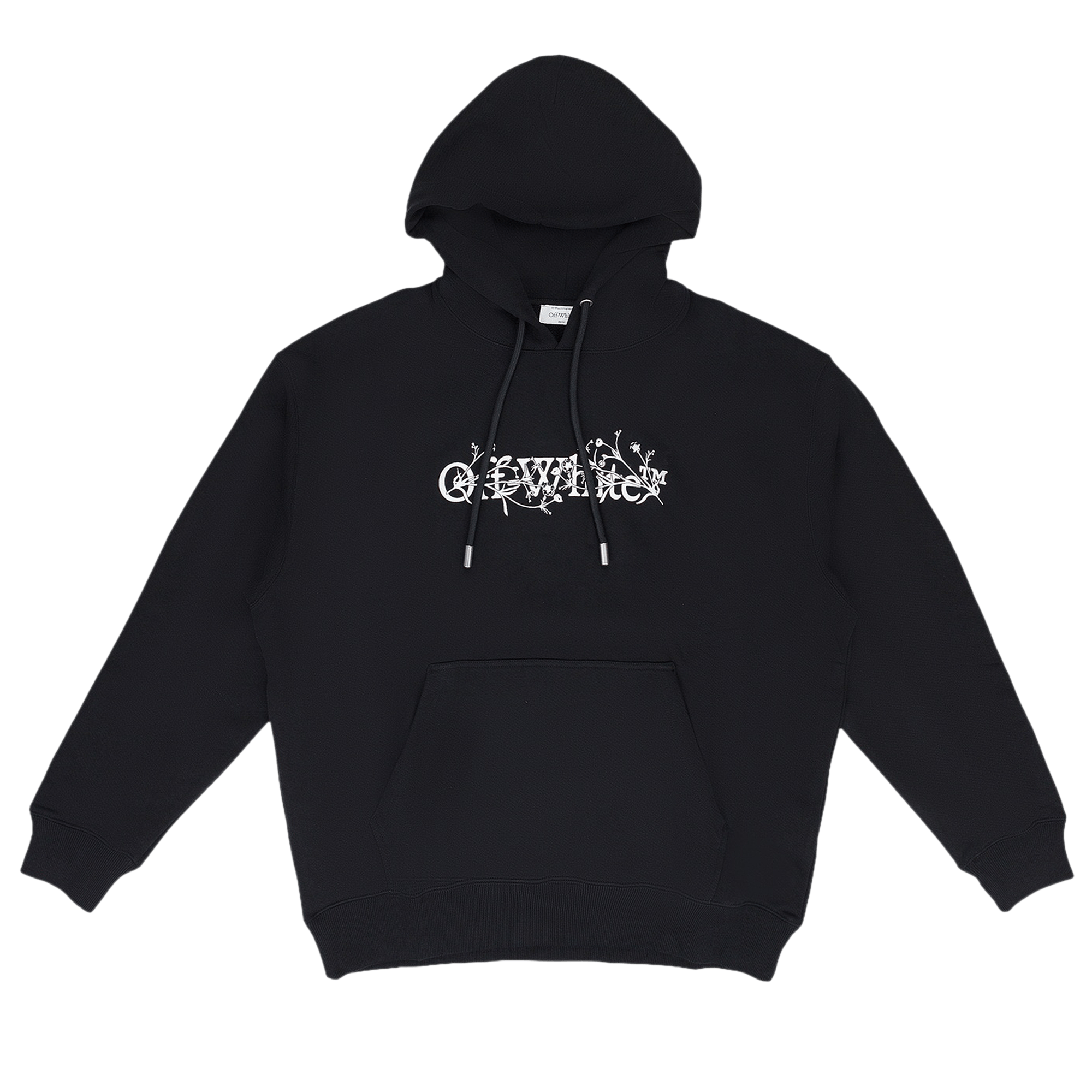 Off-White Bookish Flower Skate Hoodie 'Black/White'