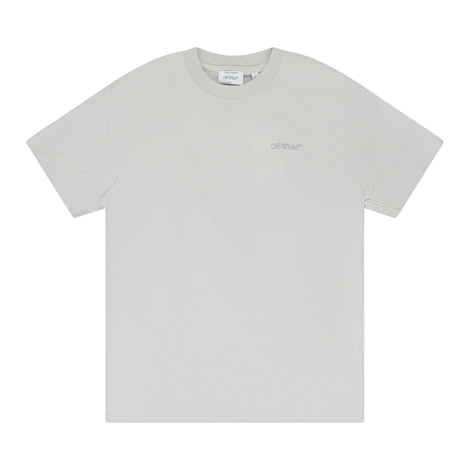 Off-White Bookish Slim Short-Sleeve Tee 'Light Stone/Anthracite'