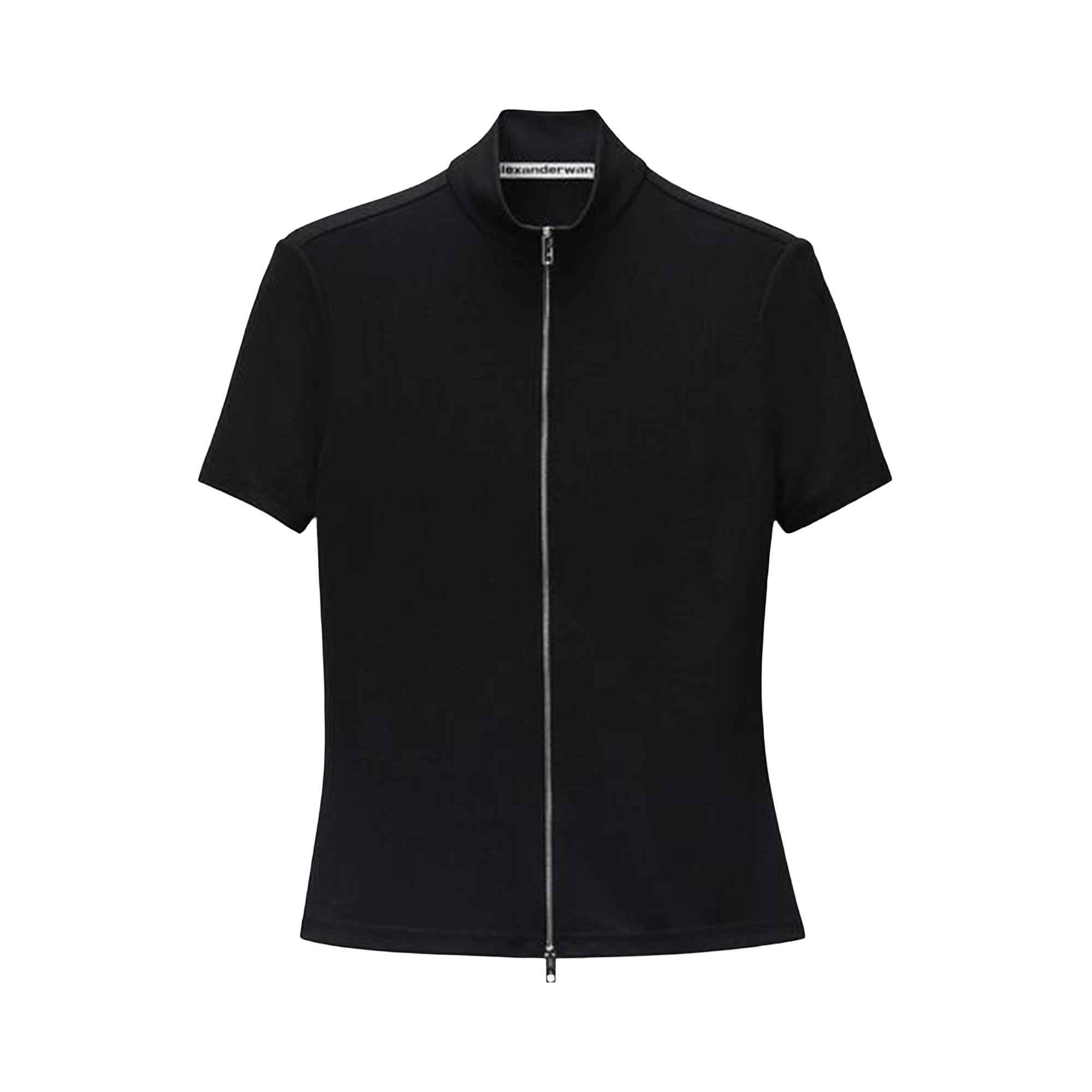Buy Alexander Wang Shrunken Tee with Hotfix Logo 'Washed Black