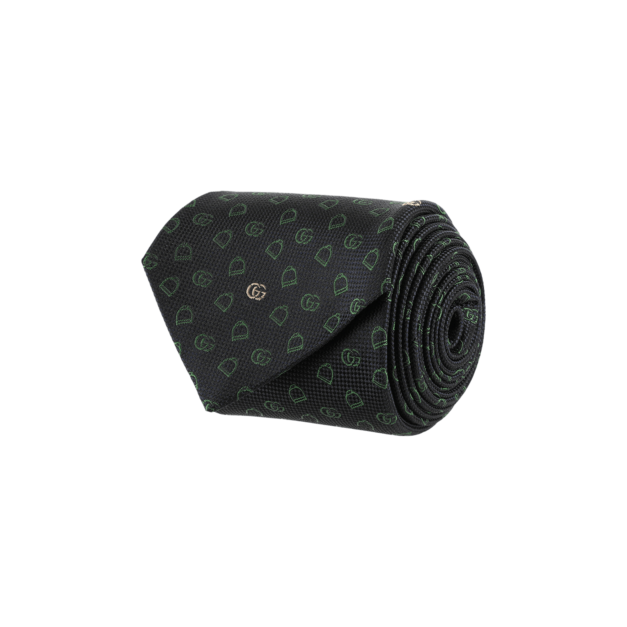 Gucci Silk Jacquard Tie 'Navy/Green'