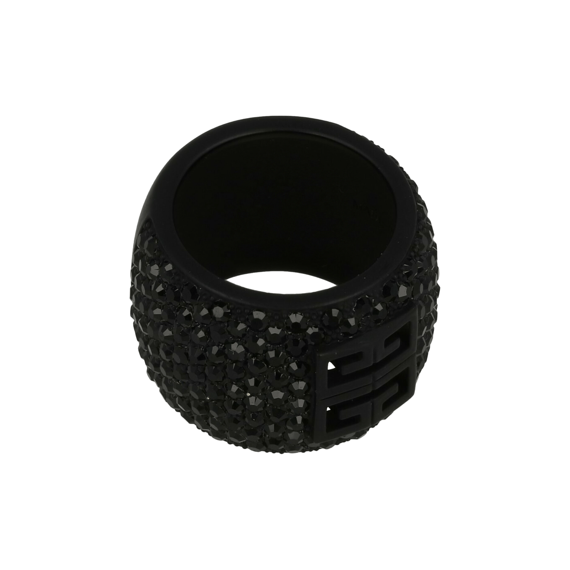 Givenchy 4G Ring In Metal With Crystals 'Black'