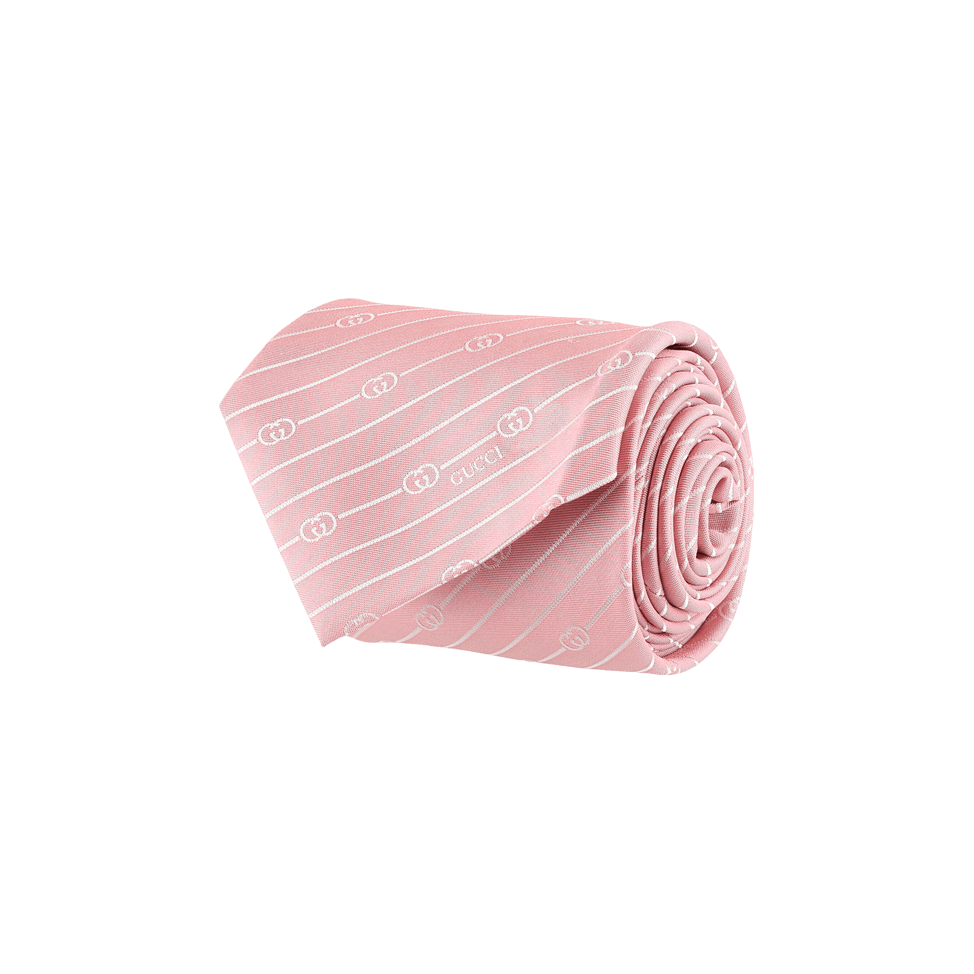 Gucci Interlocking G Silk Jacquard Tie 'Pink'