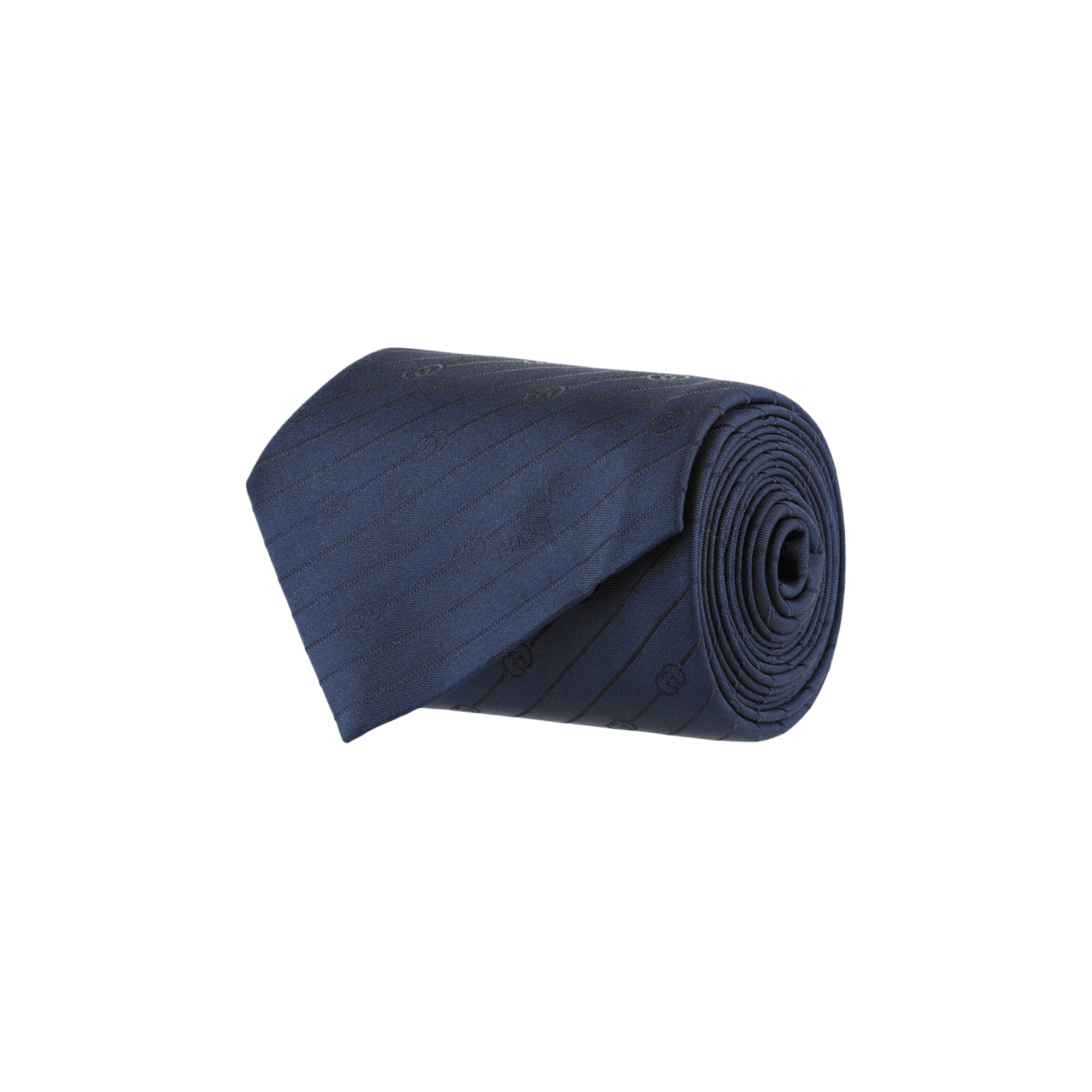 Gucci Interlocking G Silk Jacquard Tie 'Dark Blue'
