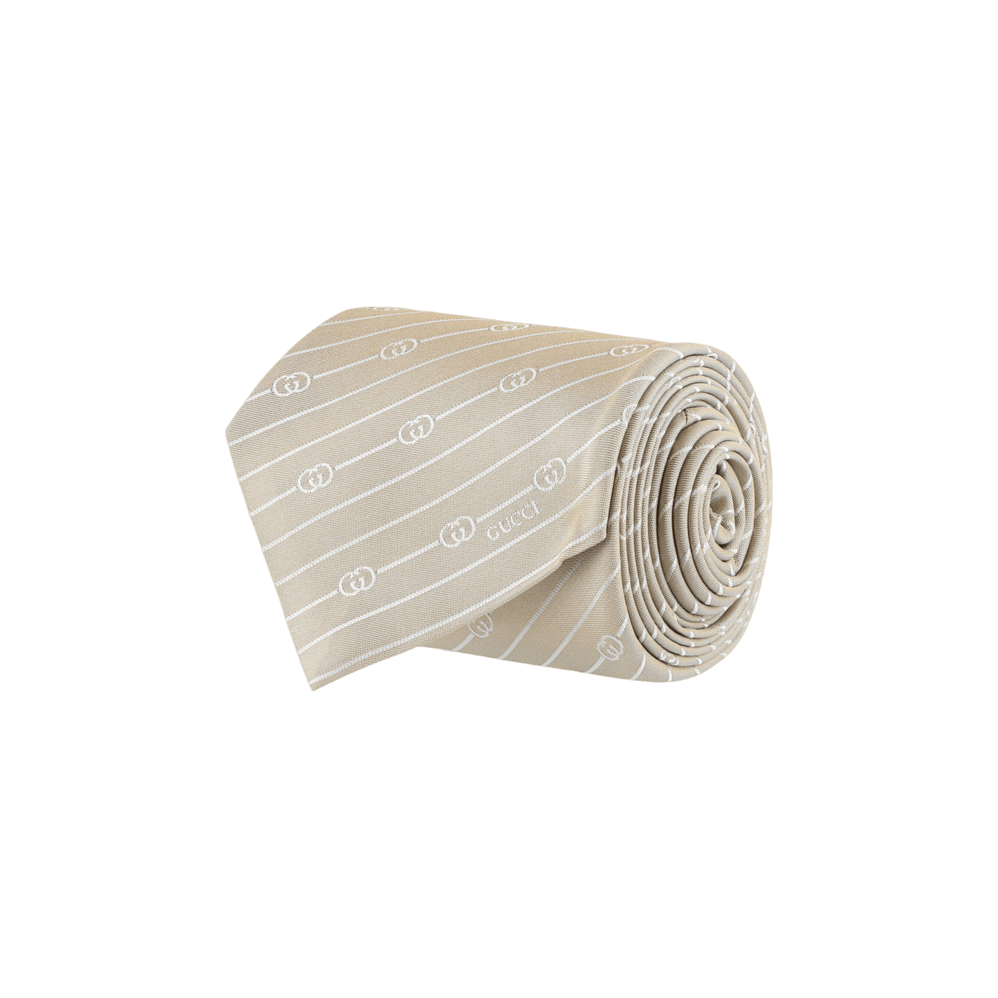 Gucci Interlocking G Silk Jacquard Tie 'Beige'