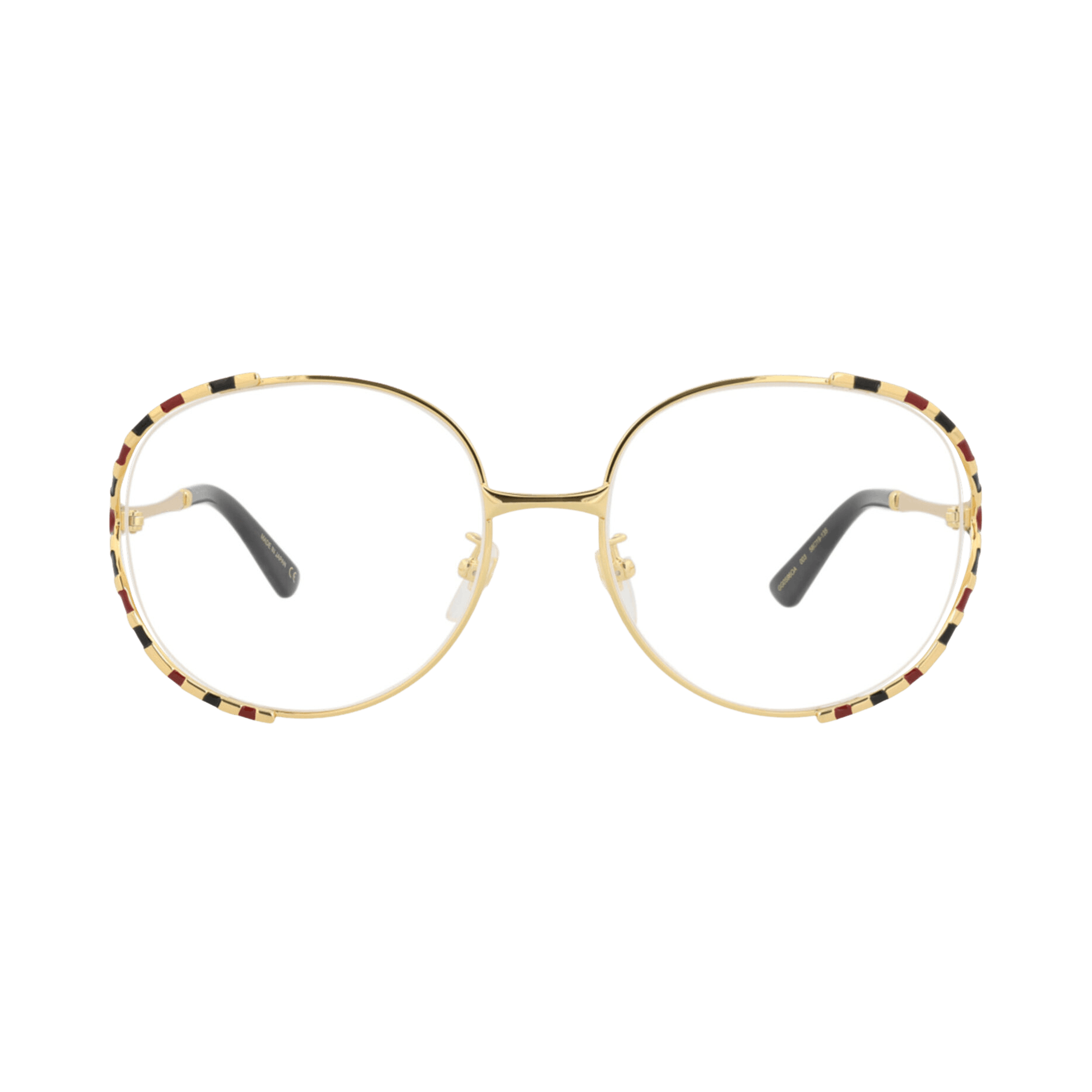 Gucci Round-Frame Metal Optical Frames 'Gold/Transparent'