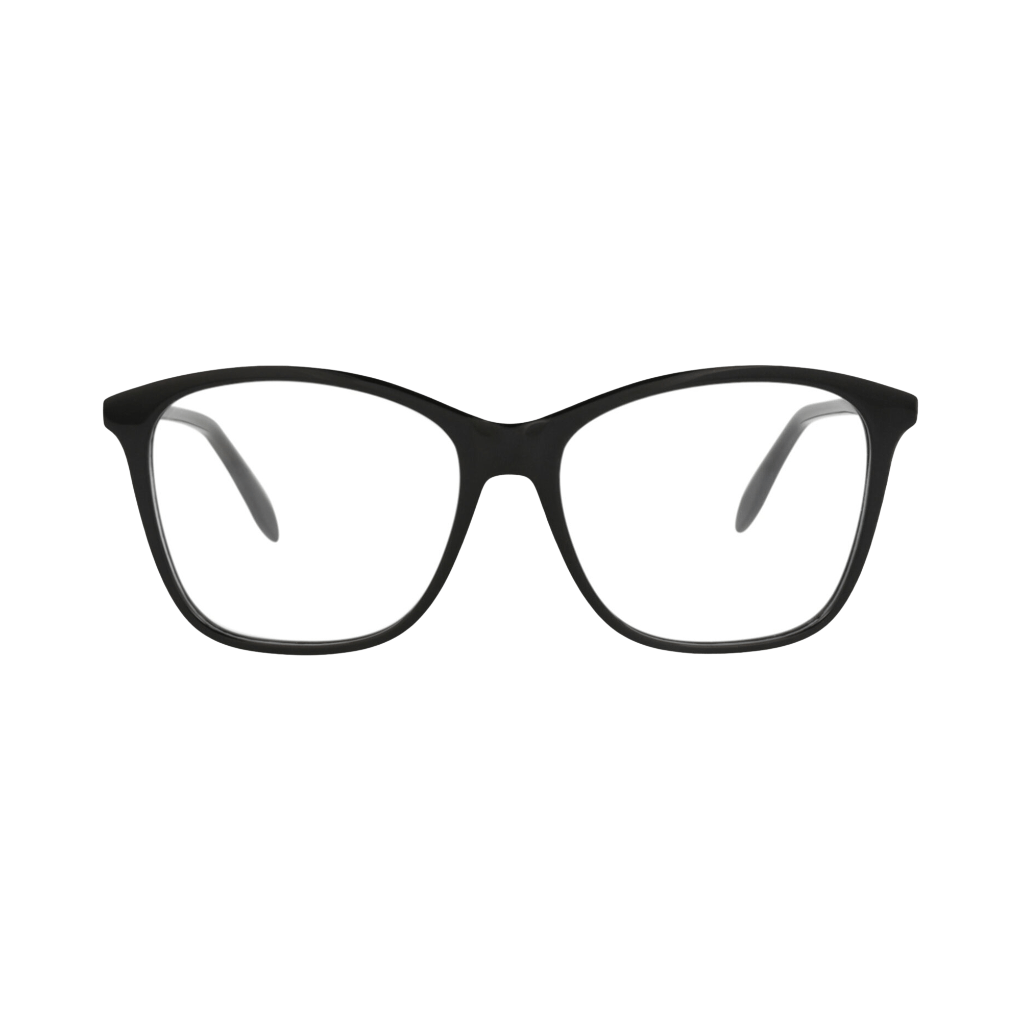 Alexander McQueen Square-Frame Acetate Optical Frames 'Black/Transparent'