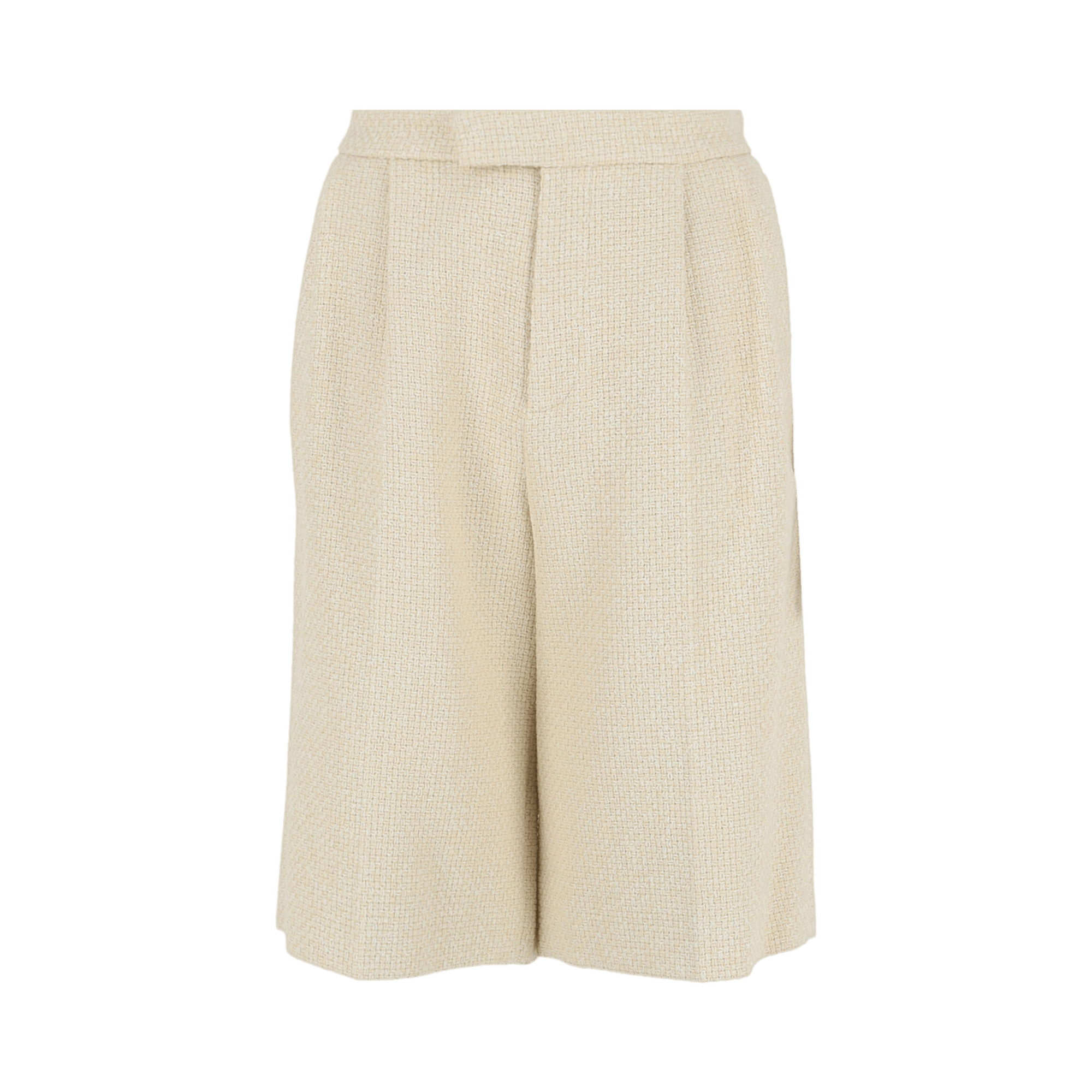 Gucci High Rise Tweed Shorts 'White'