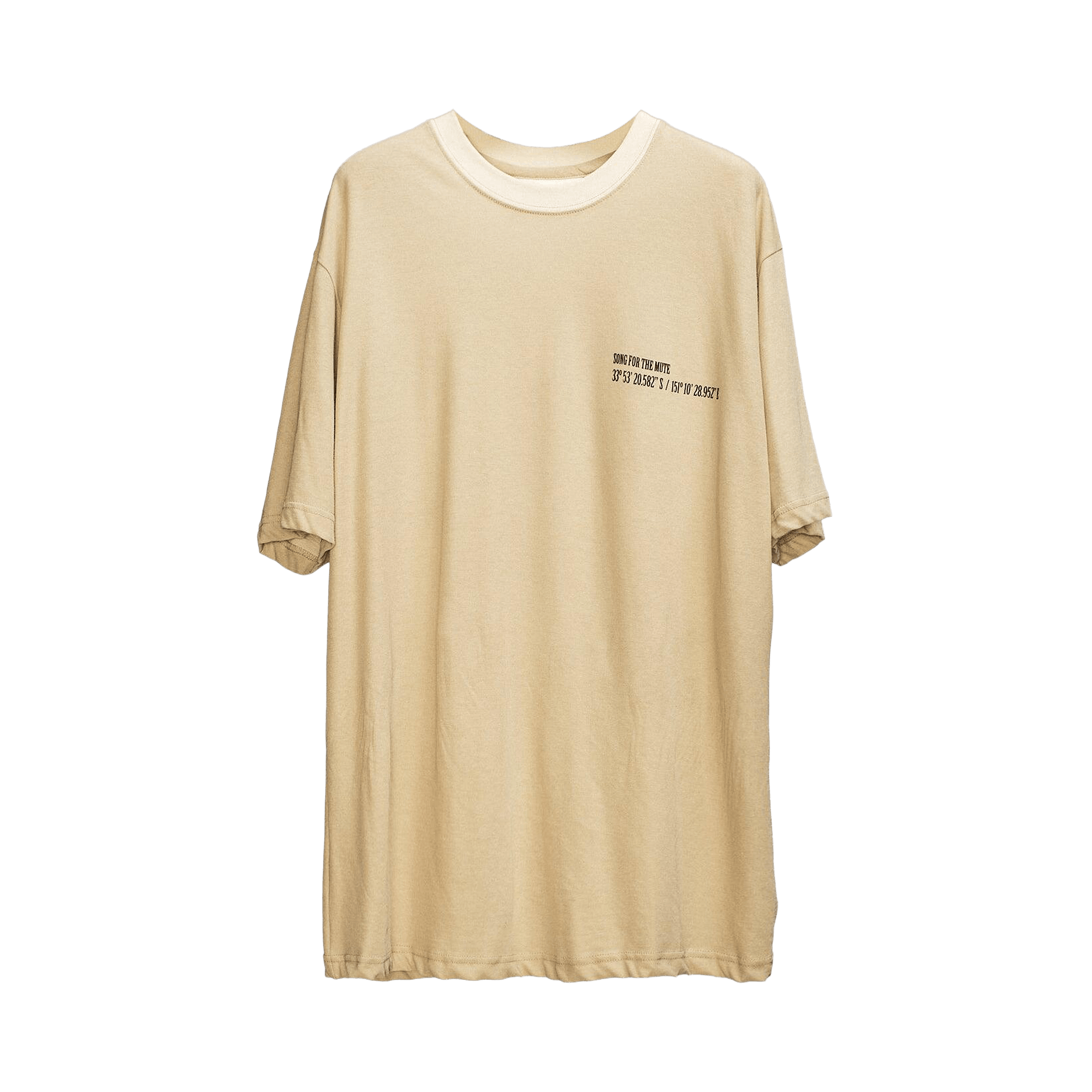Song for the Mute Coordinates Oversized Tee 'Beige'
