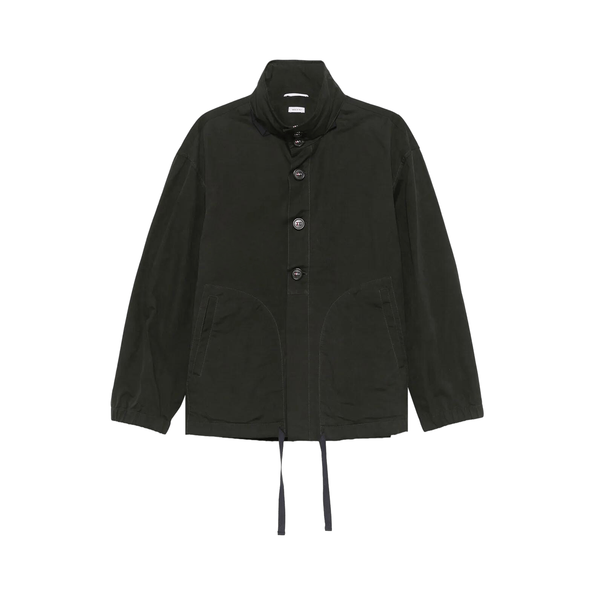 Thom Browne Combo Waxed Tech Hooded Anorak Coat 'Green'
