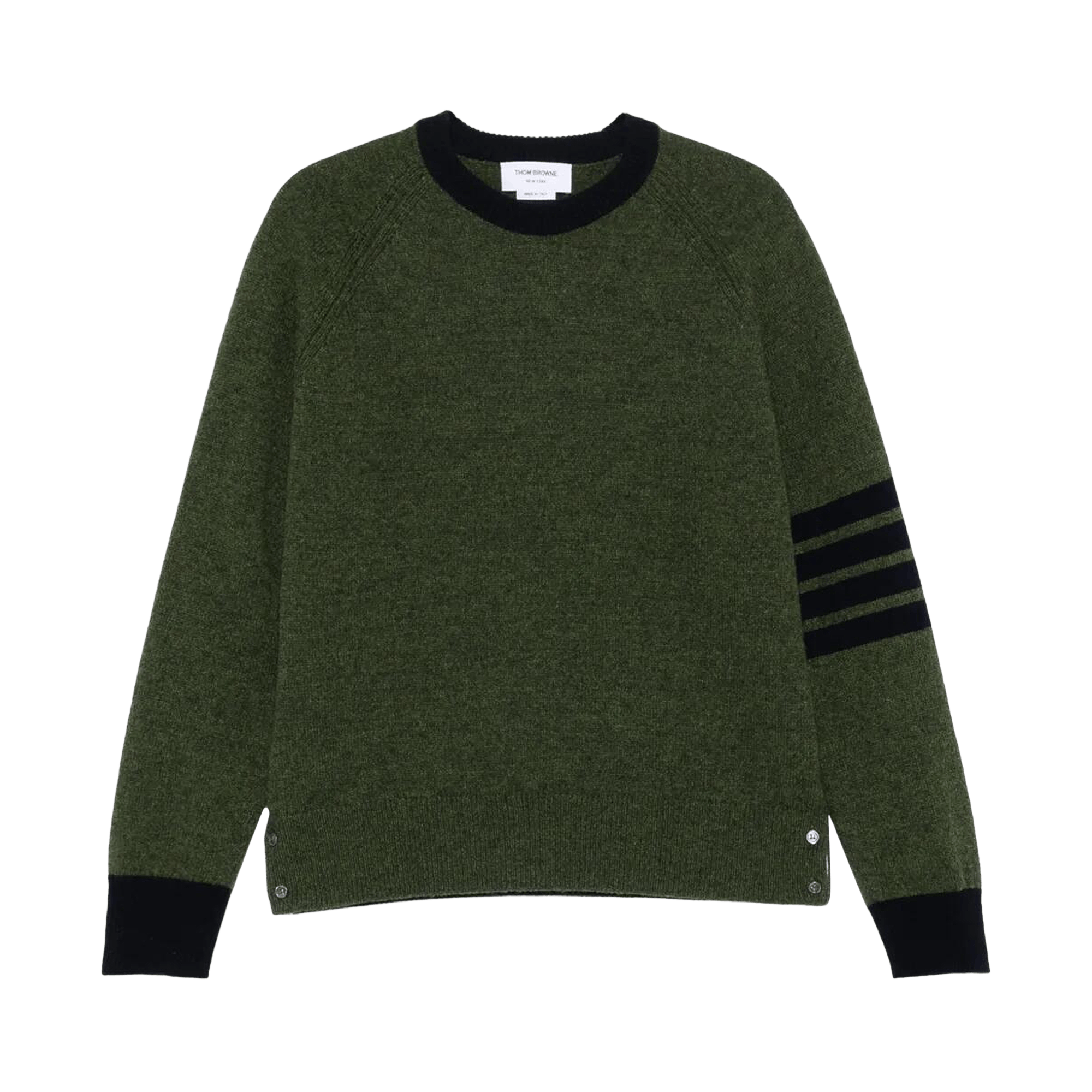 Thom Browne Raglan Sleeve Relaxed Crew Neck Pullover 'Dark Green'