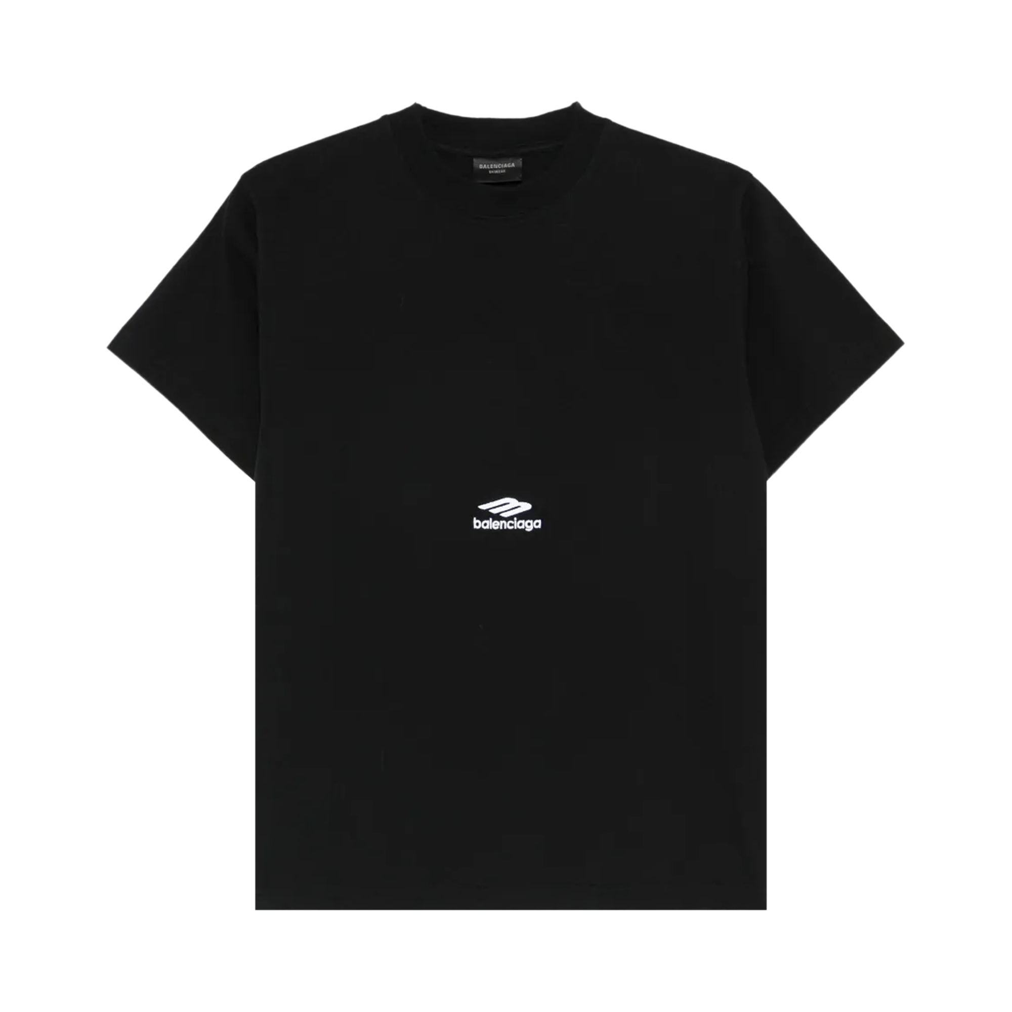 Balenciaga Short-Sleeve Crew Neck T-Shirt 'Black/White'