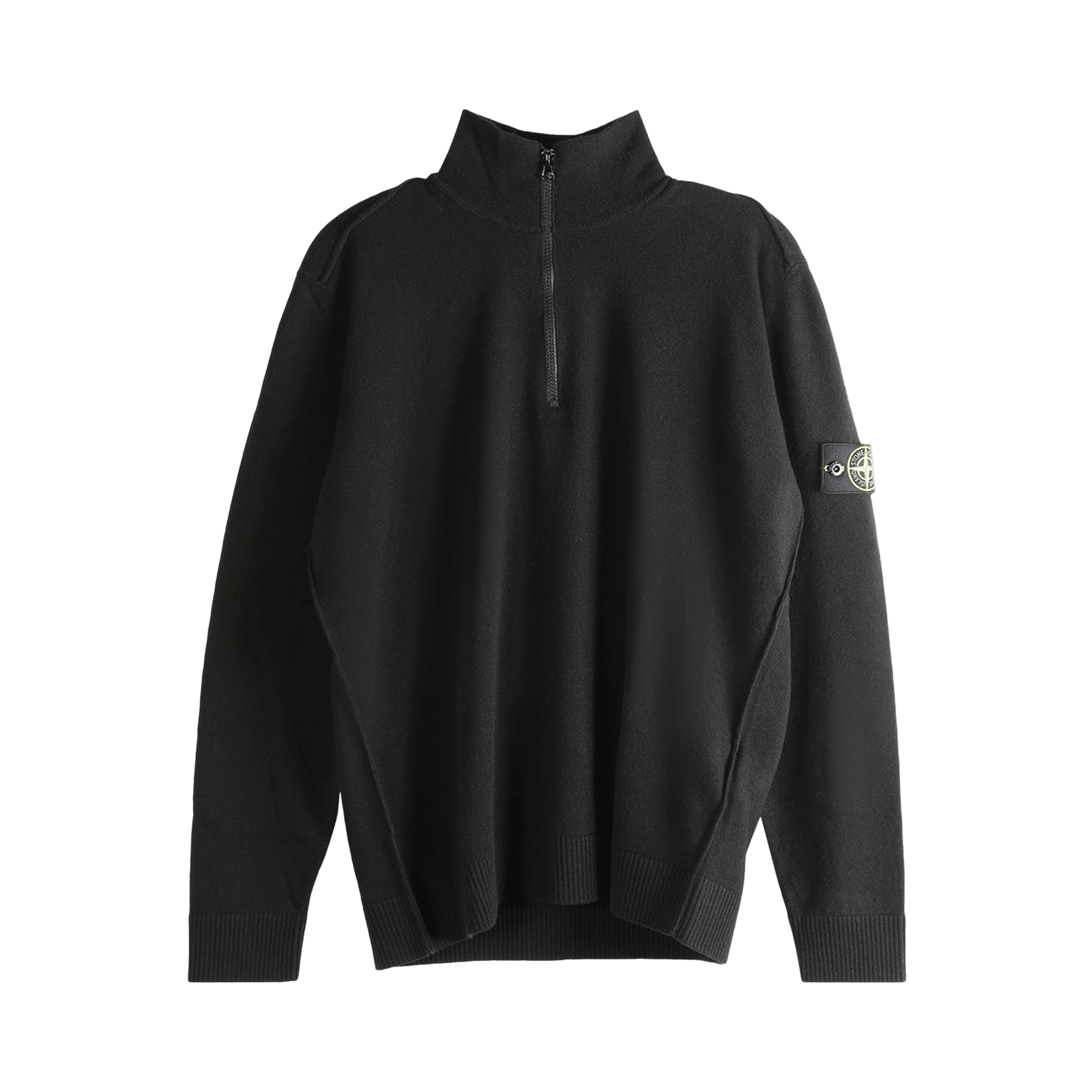 Stone Island Long-Sleeve Polo Shirt 'Black'
