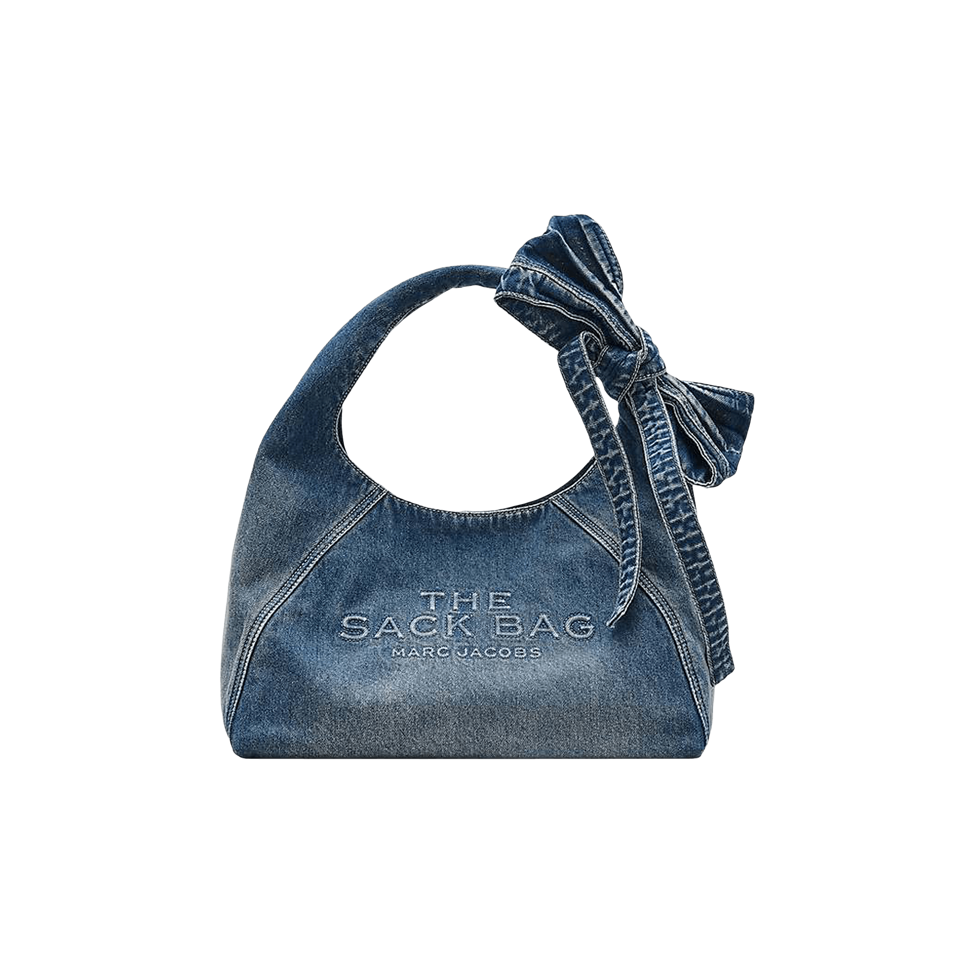 Marc Jacobs Bow Denim Sack Bag 'Medium Wash'