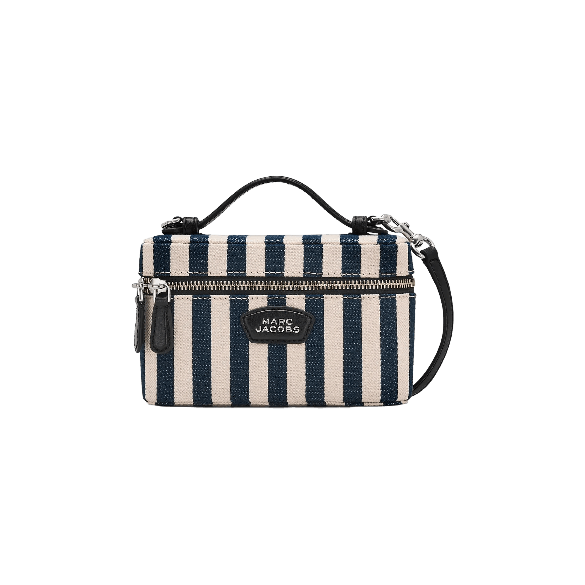 Marc Jacobs Stripe Canvas Everyday Logo Vanity Bag 'Blue Sea'