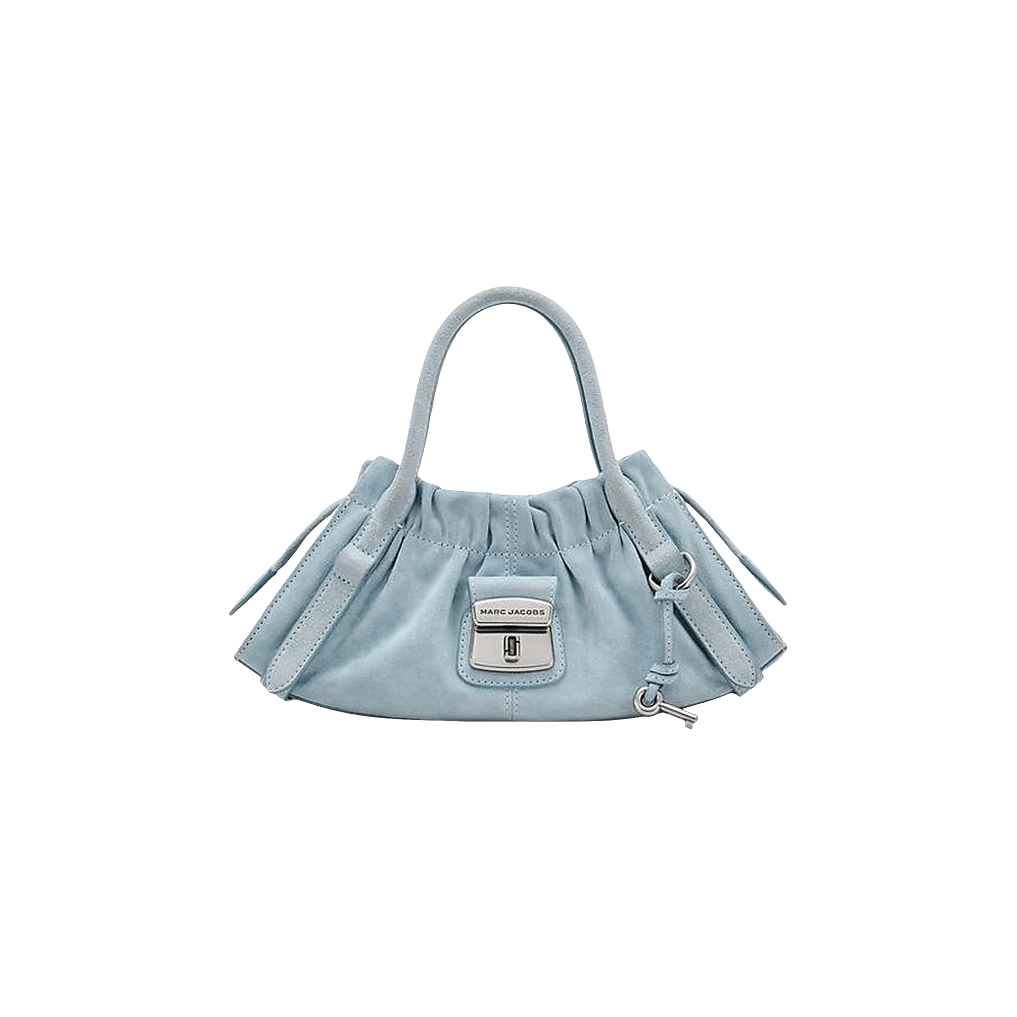 Marc Jacobs Suede Cristina Small Satchel Bag 'Blue Mist'