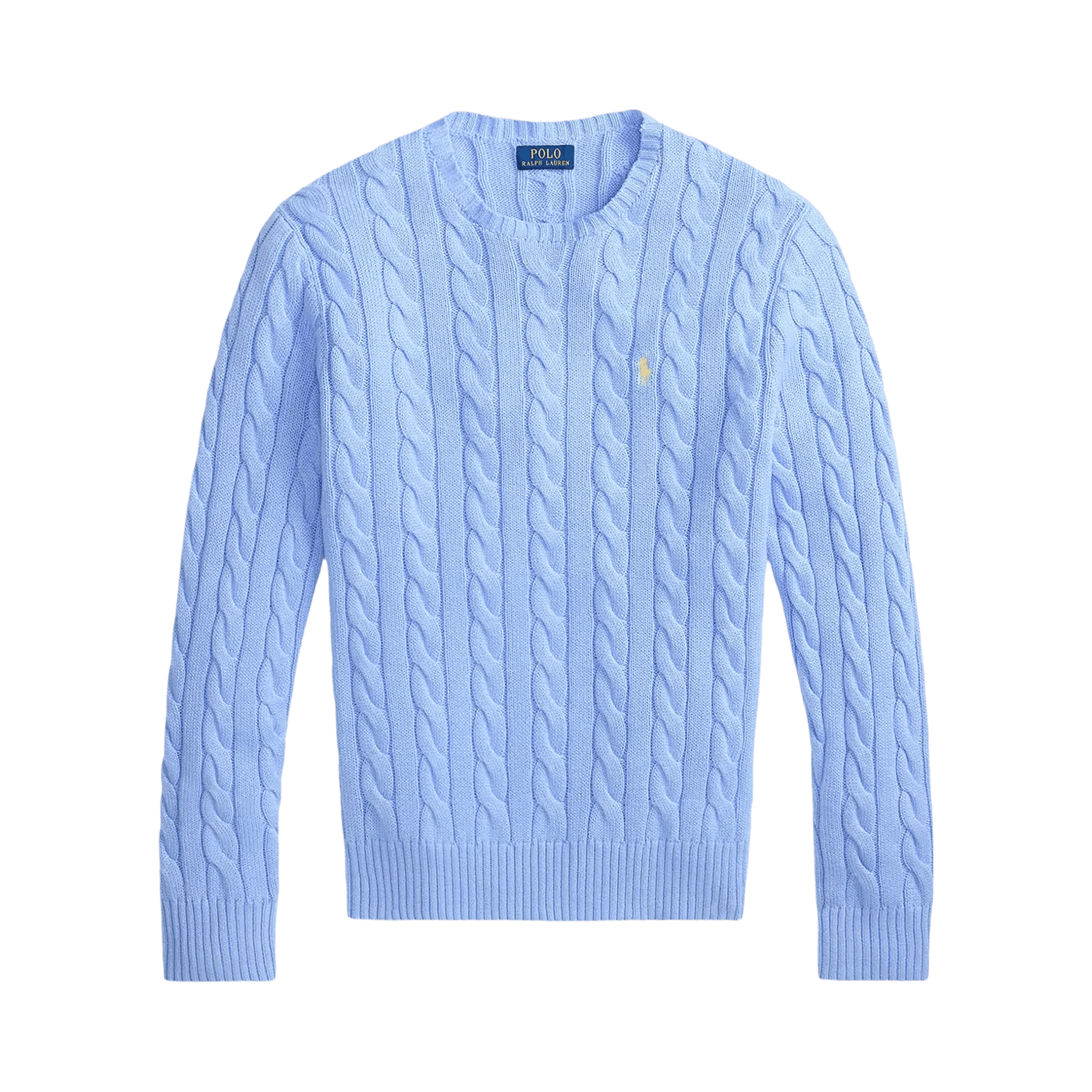 Polo Ralph Lauren Cable Knit Crewneck Sweater 'Austin Blue'