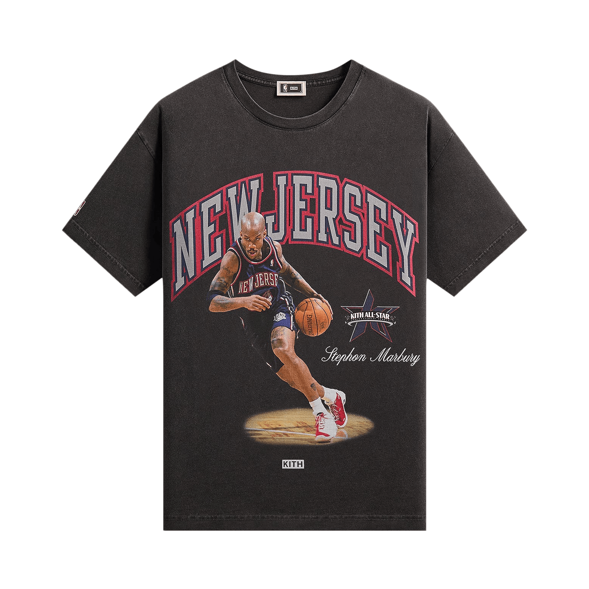 Kith For NBA All-Star New Jersey Nets Stephon Marbury Vintage Tee 'Black'