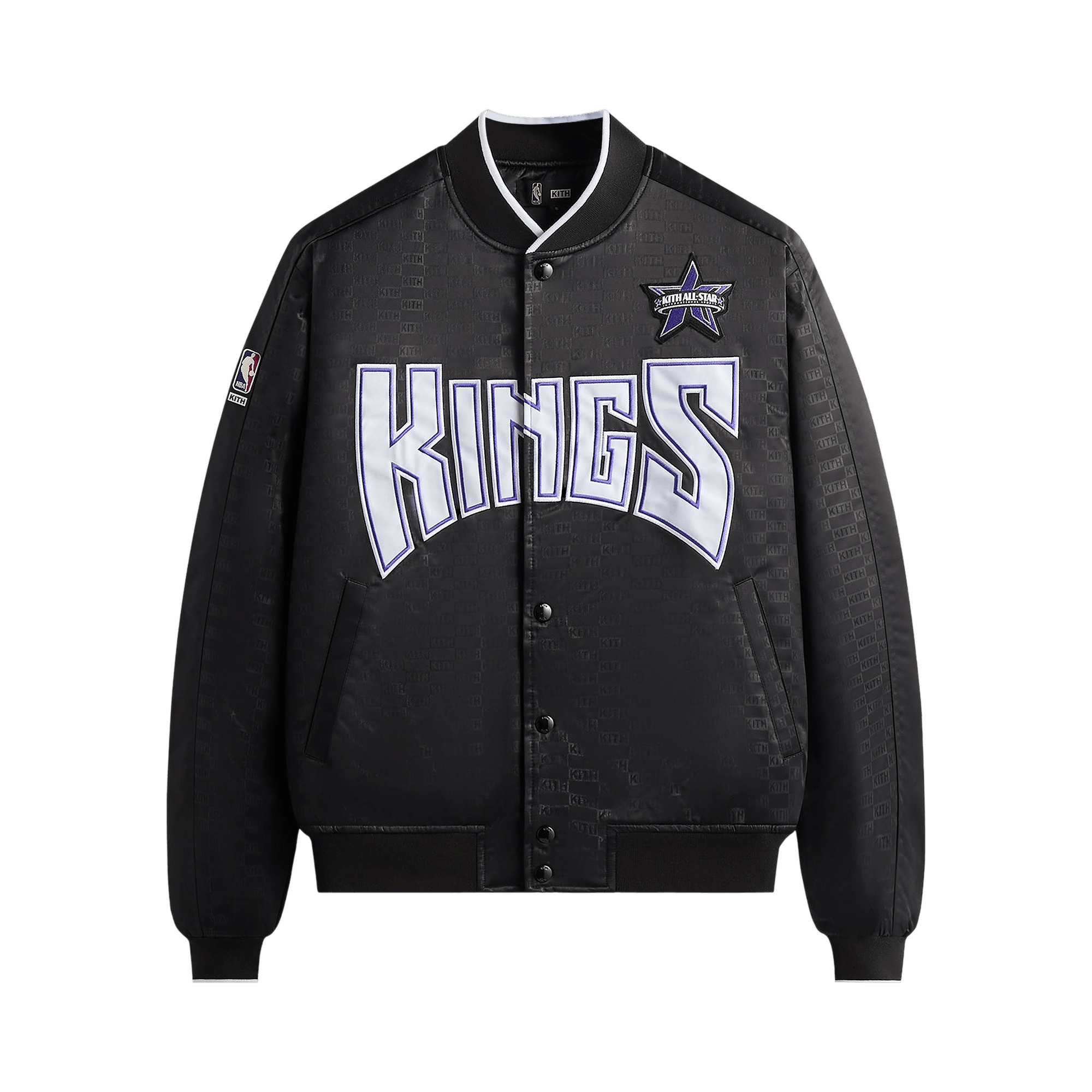 Kith For NBA All-Star Sacramento Kings Bomber Jacket 'Black'