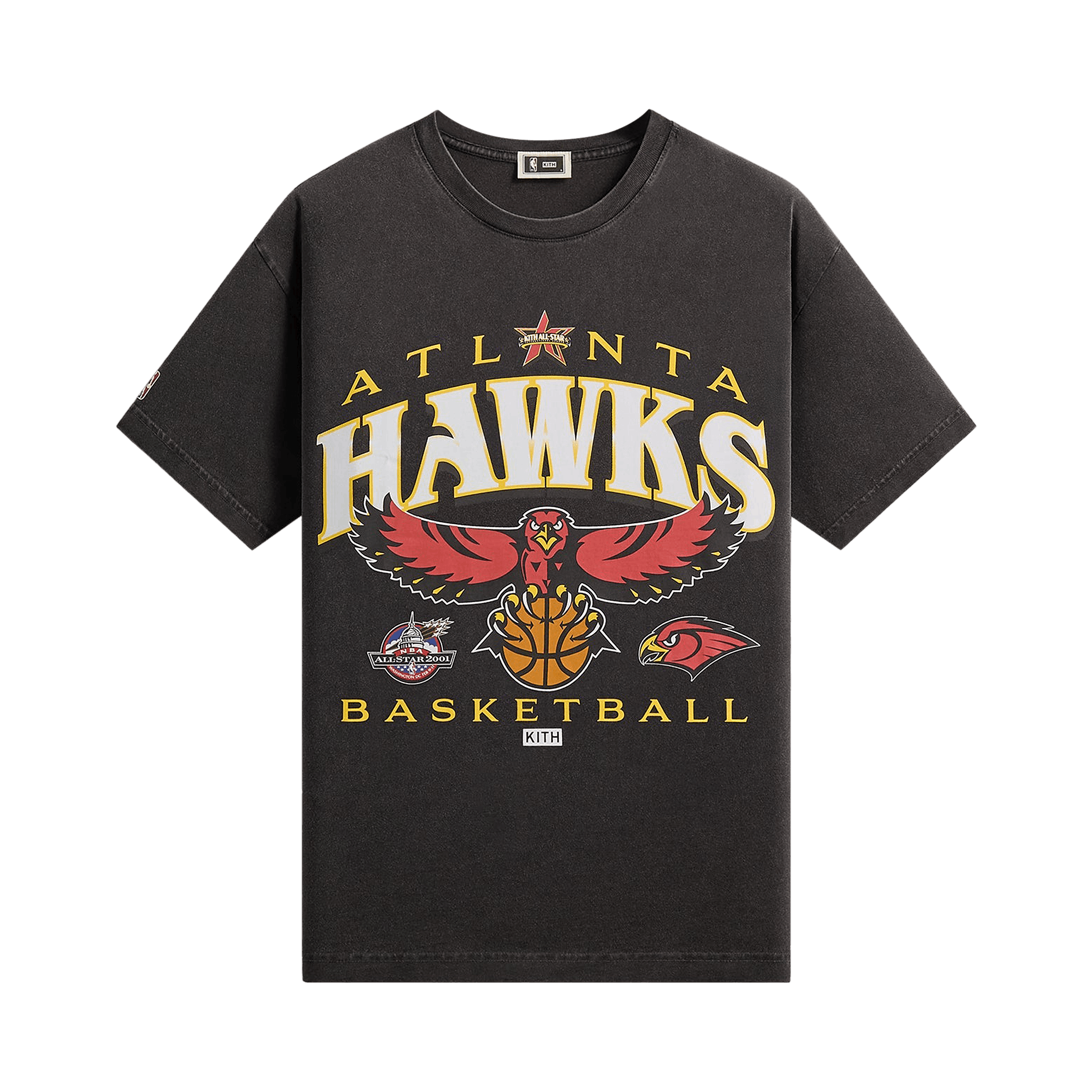Kith For NBA All-Star Atlanta Hawks Vintage Tee 'Black'