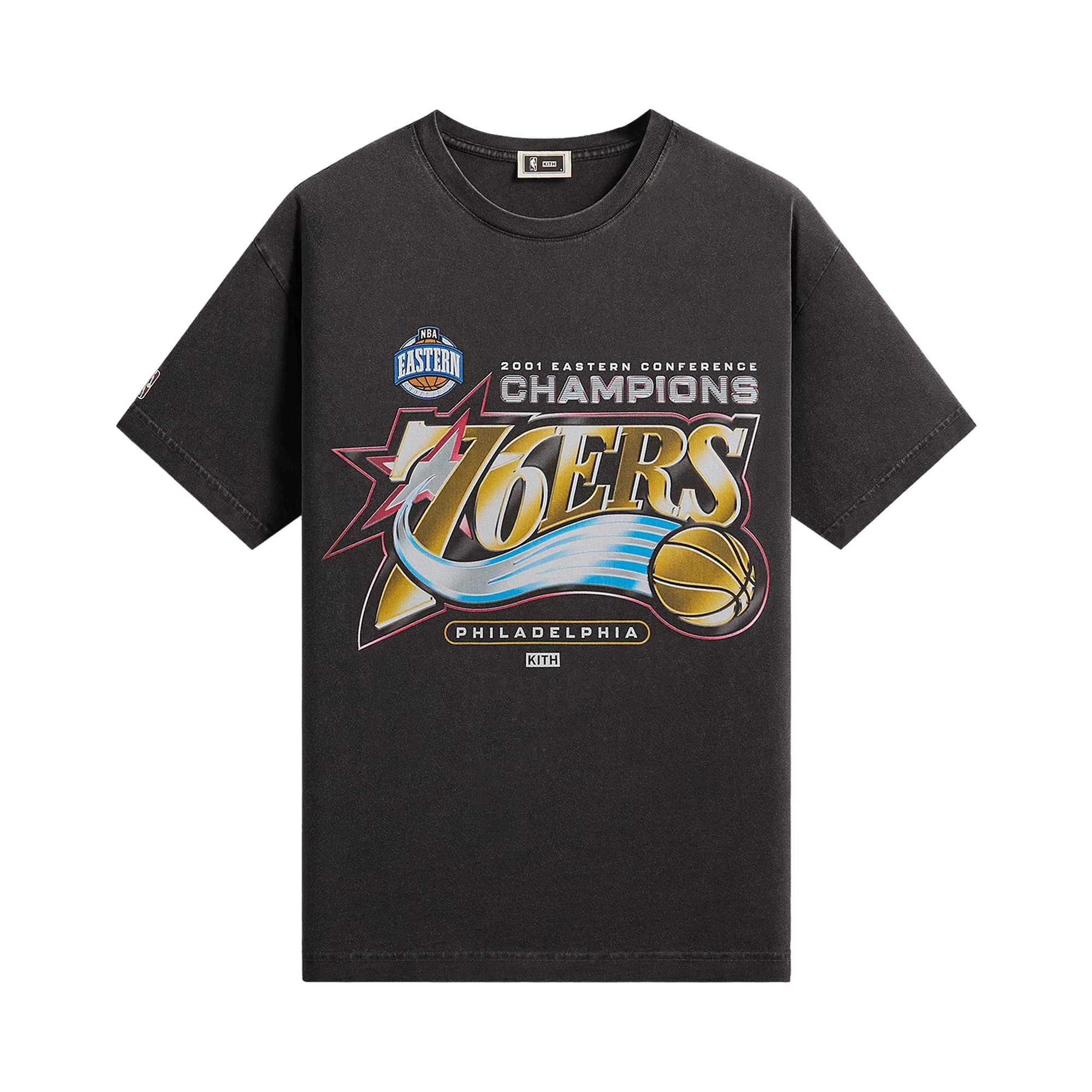 Kith For NBA All-Star Philadelphia 76ers Vintage Tee 'Black'