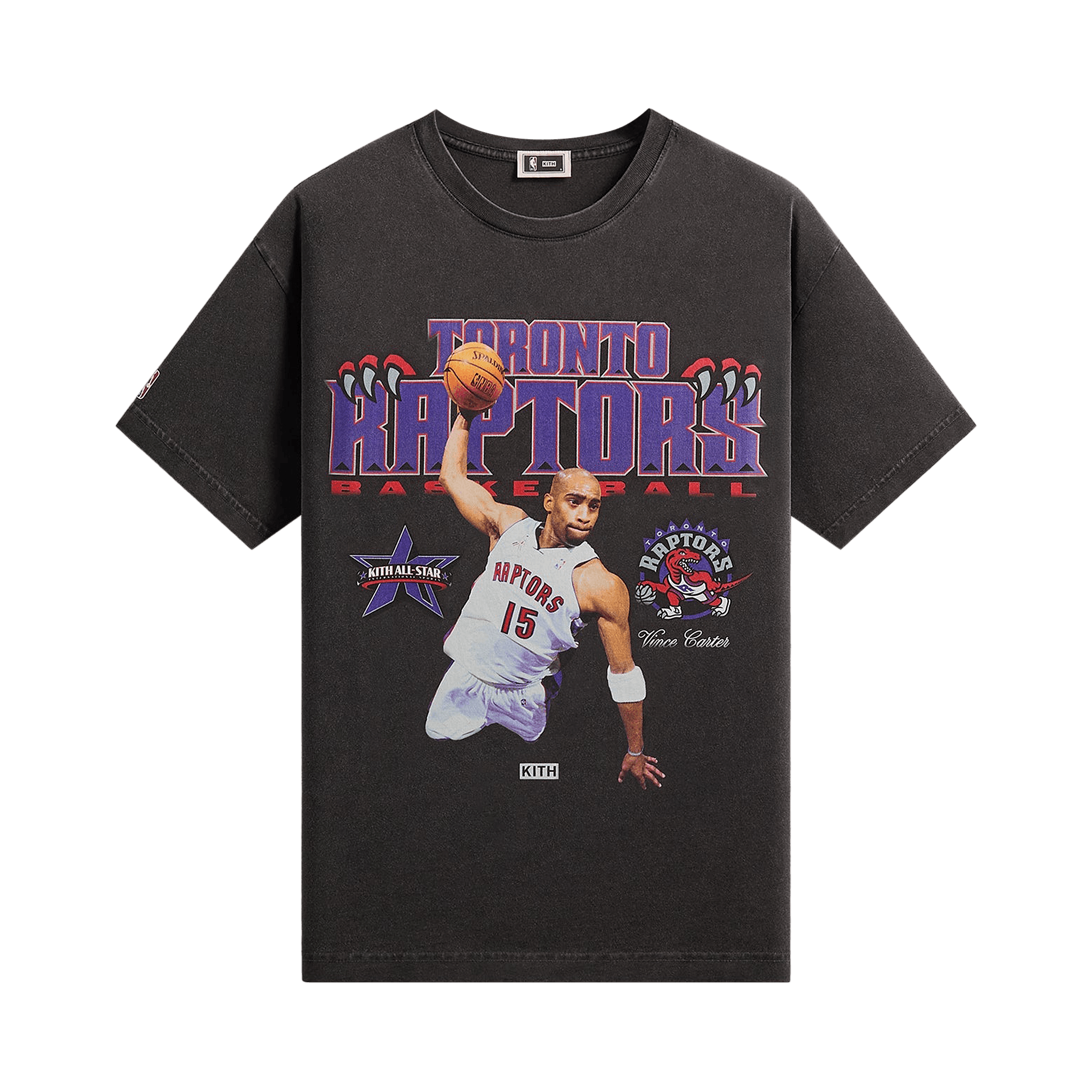Kith For NBA All-Star Toronto Raptors Vince Carter Vintage Tee 'Black'