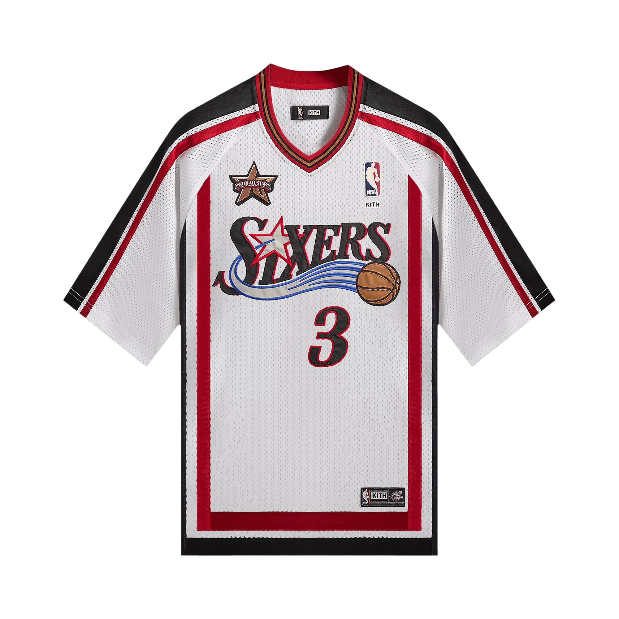 Kith For NBA All-Star Philadelphia 76ers Leon Shirt - White 'Black'