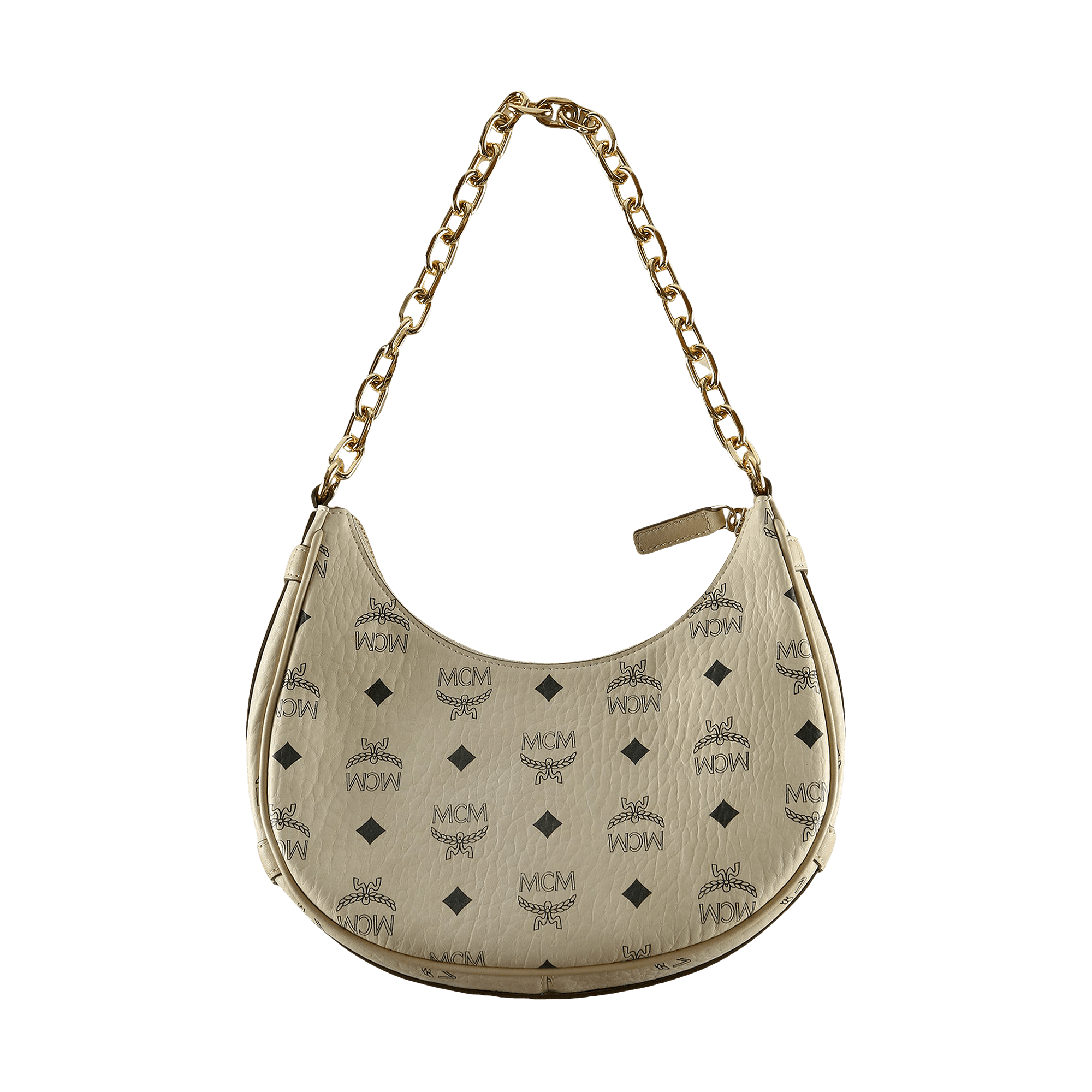 MCM Aren VI Small Hobo Bag 'Beige/Black'