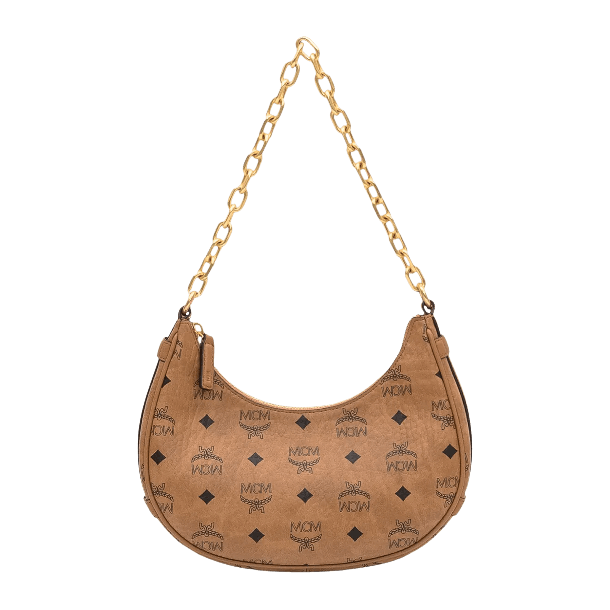 MCM Aren VI Small Hobo Bag 'Cognac'