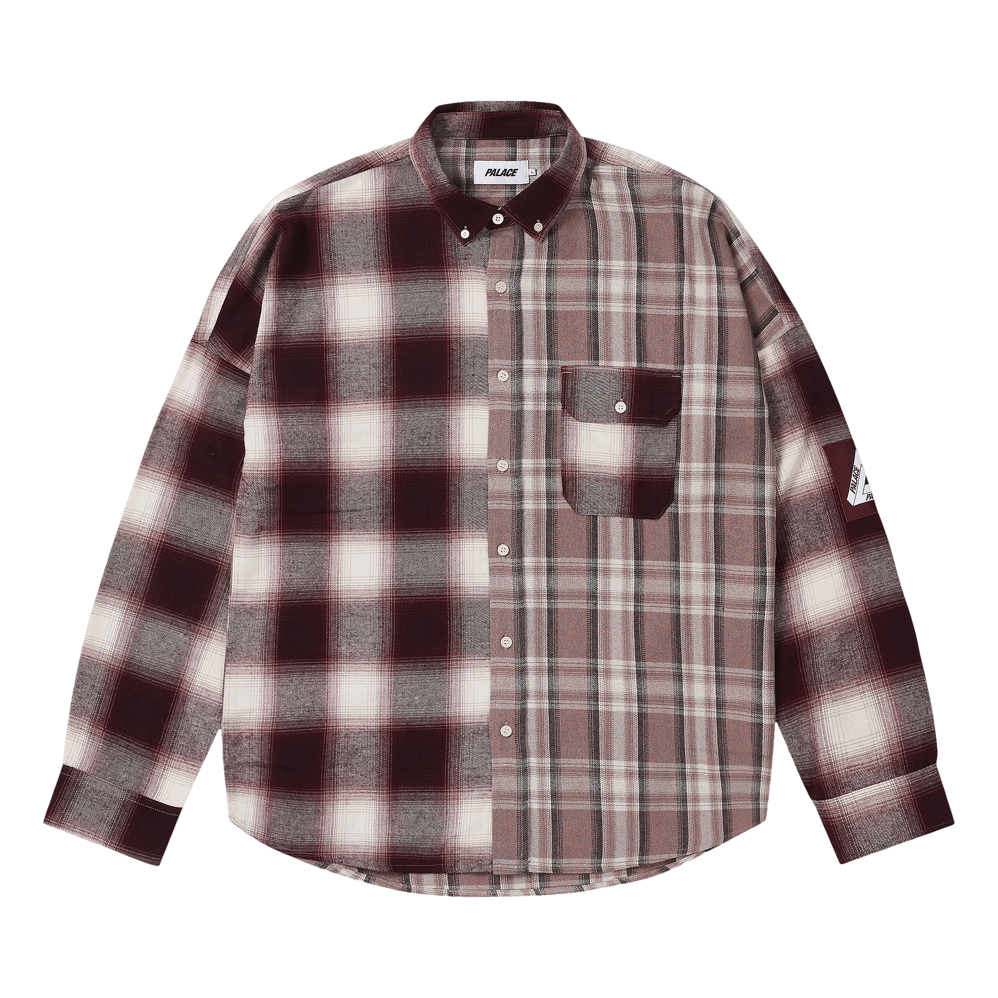 Palace Patchy Flannel Shirt 'Red'