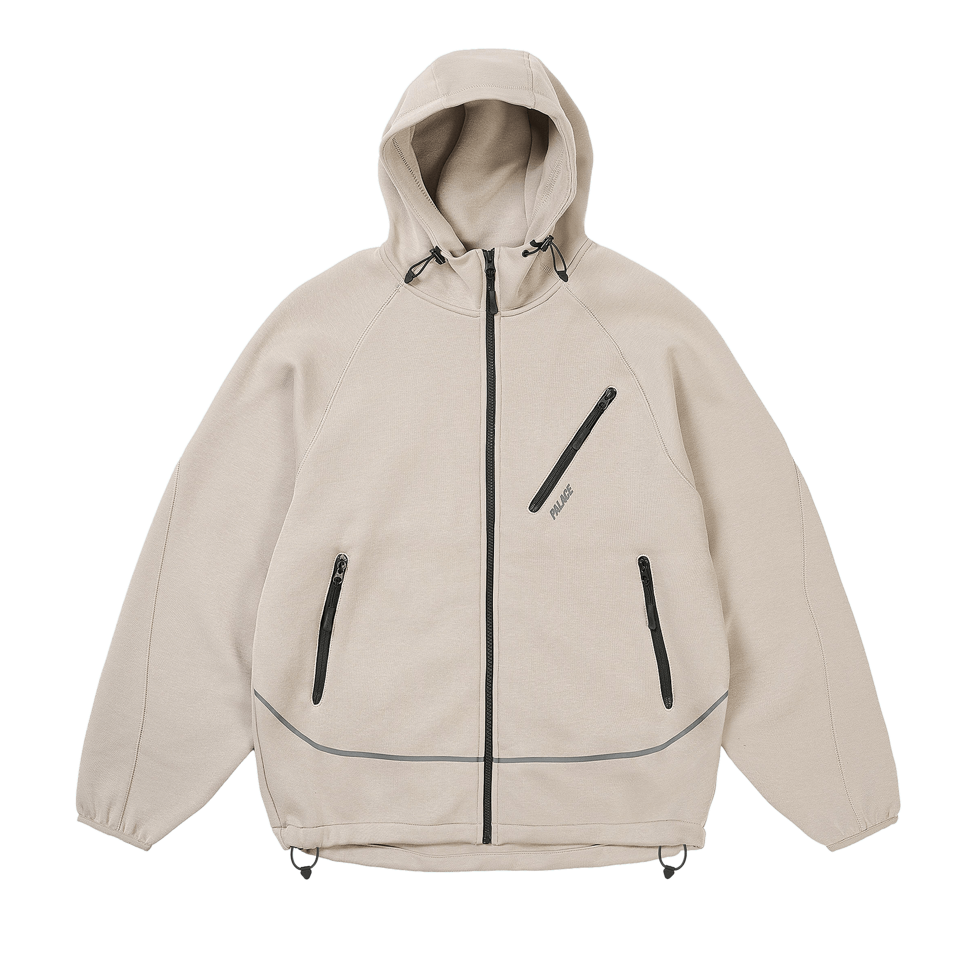 Palace Sporty Zip Hood 'Concrete Grey'