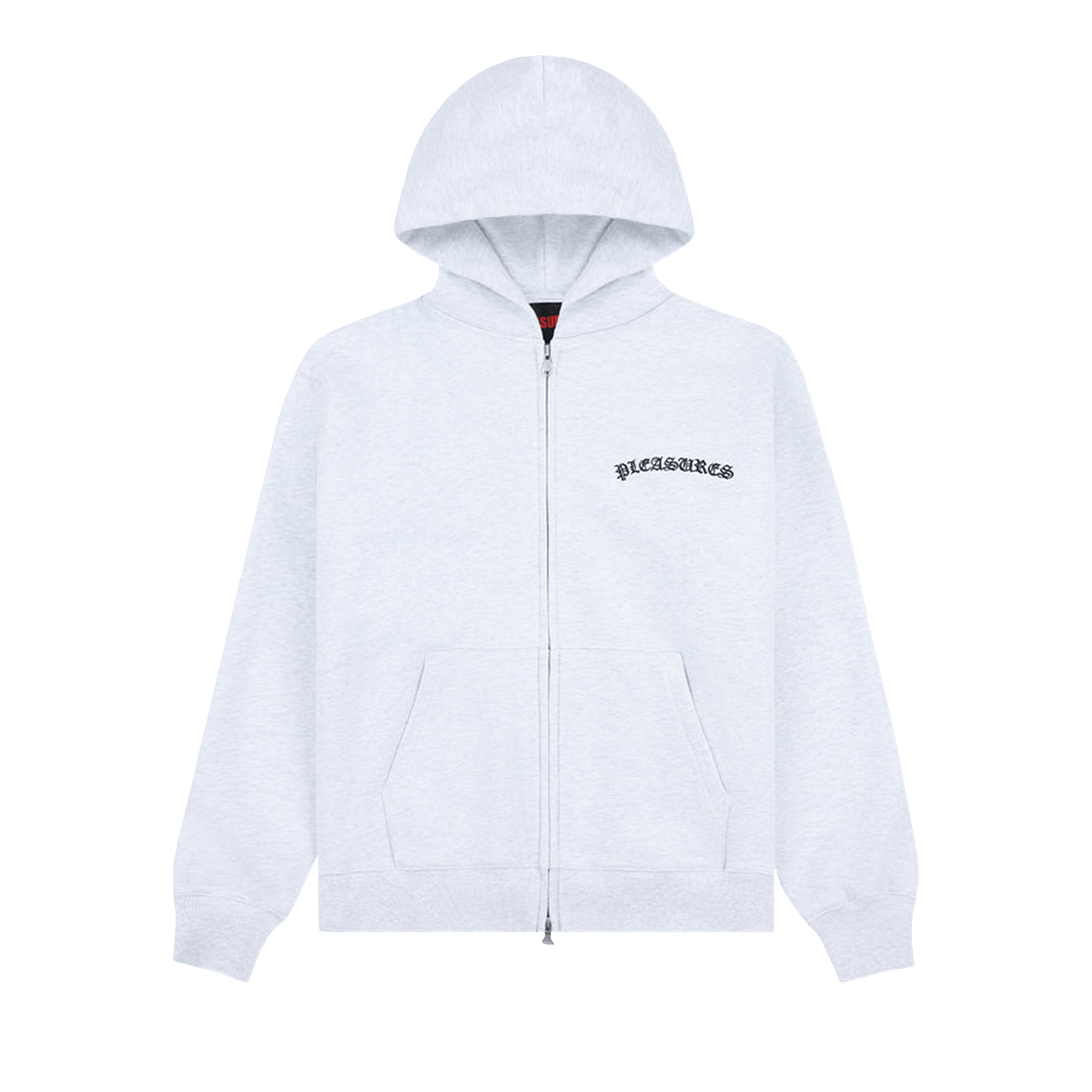 Pleasures Neural Zip Hoodie 'Heather Grey'