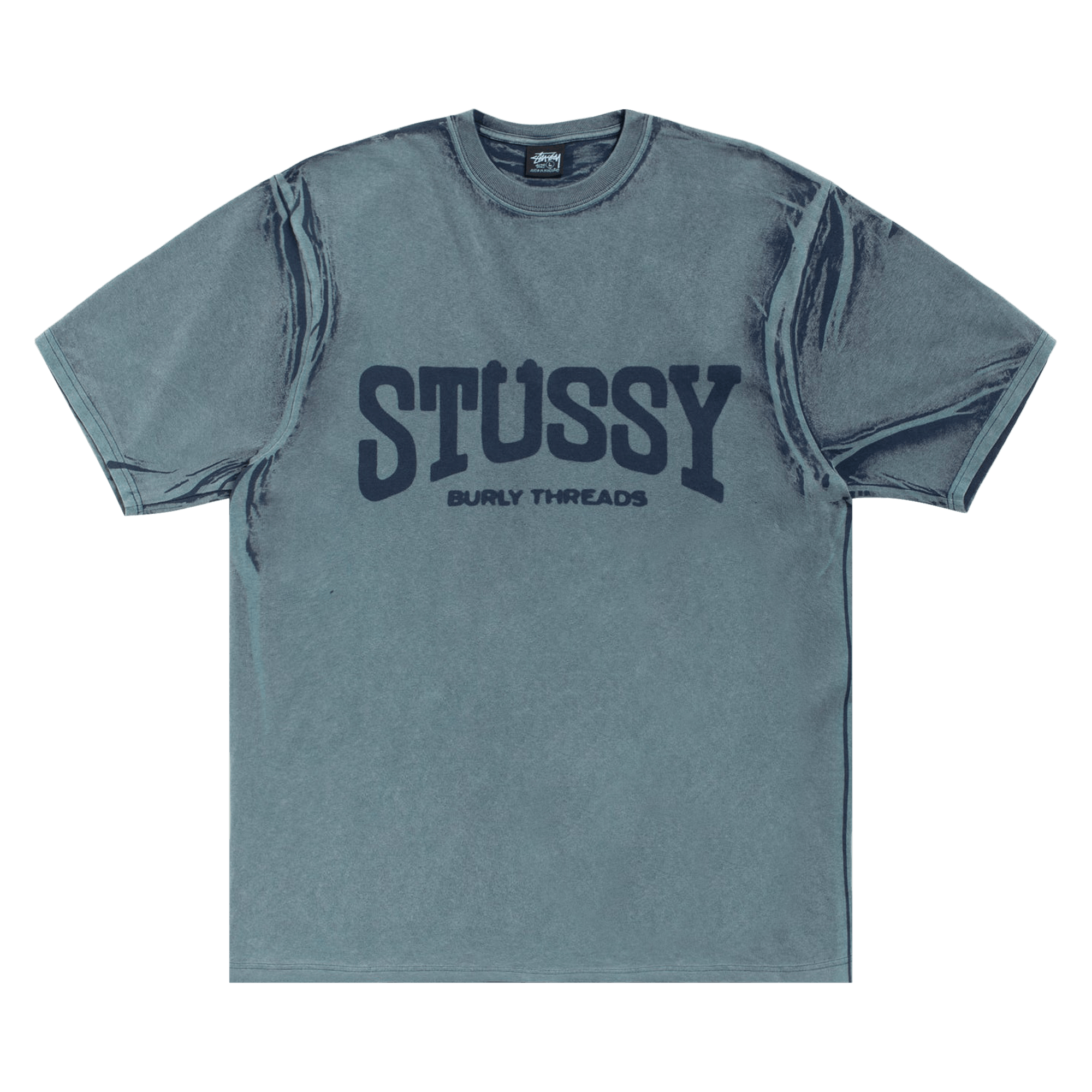 Stussy Burly Stone Washed Tee 'Navy'