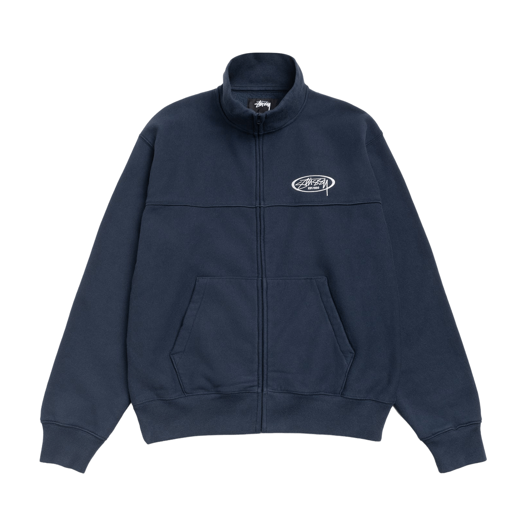 Stussy Fleece Track Jacket 'Navy'