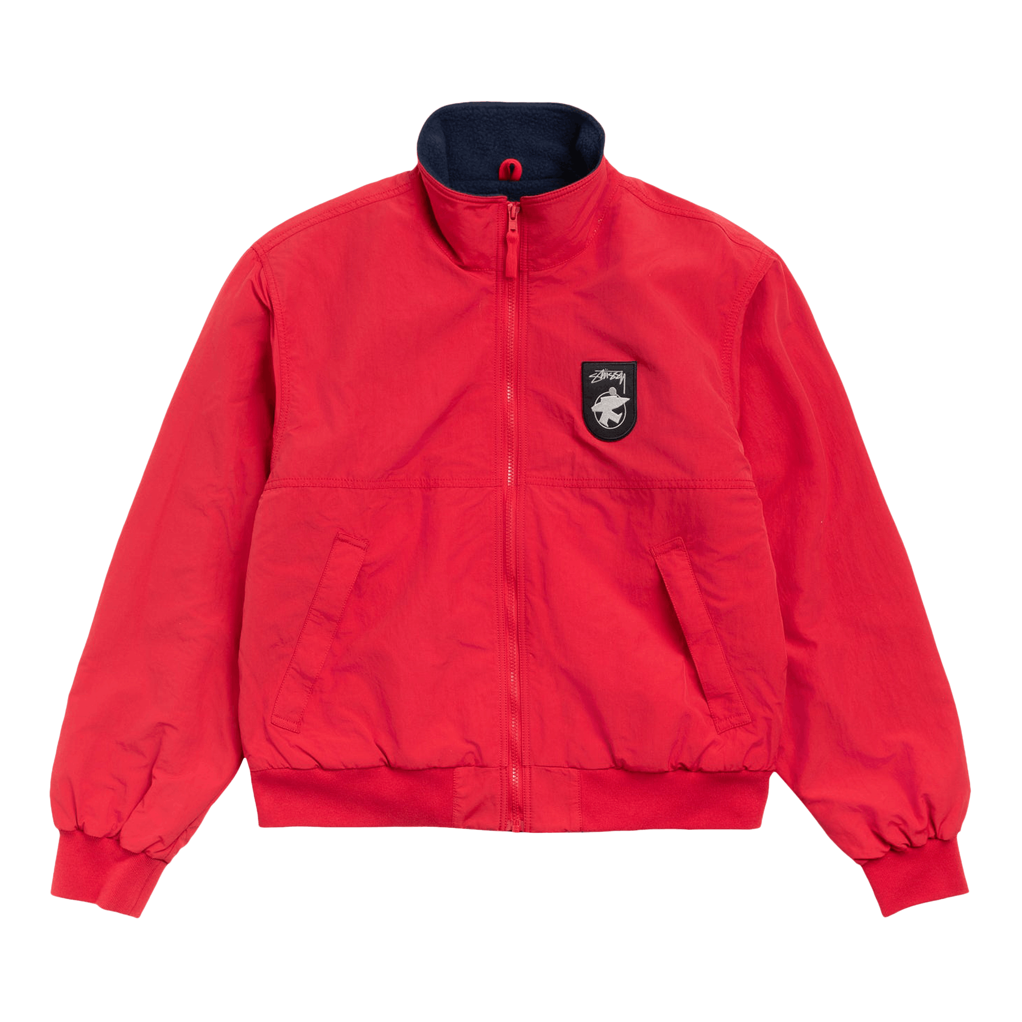 Stussy Polar Fleece Lined Jacket 'Red'