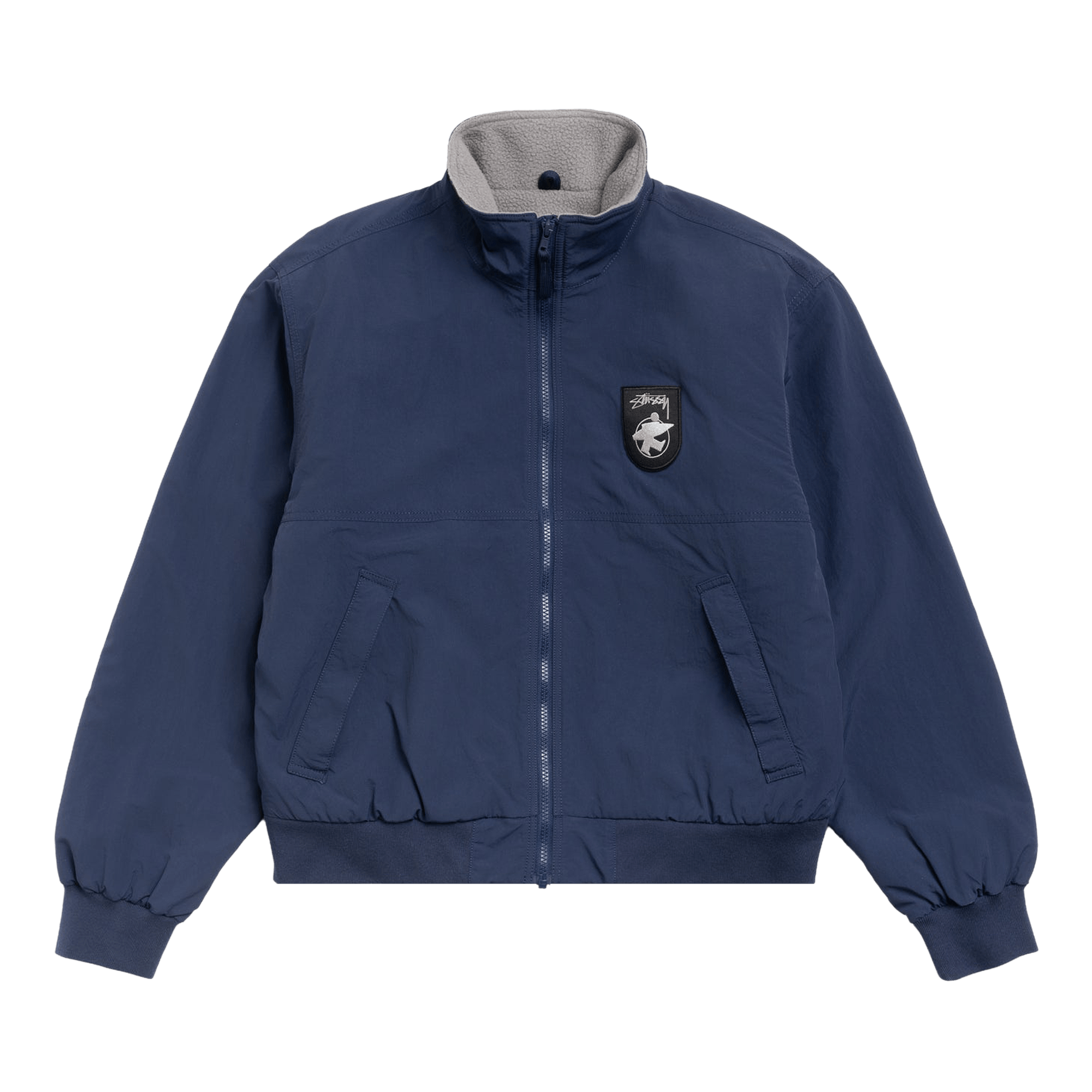 Stussy Polar Fleece Lined Jacket 'Navy'