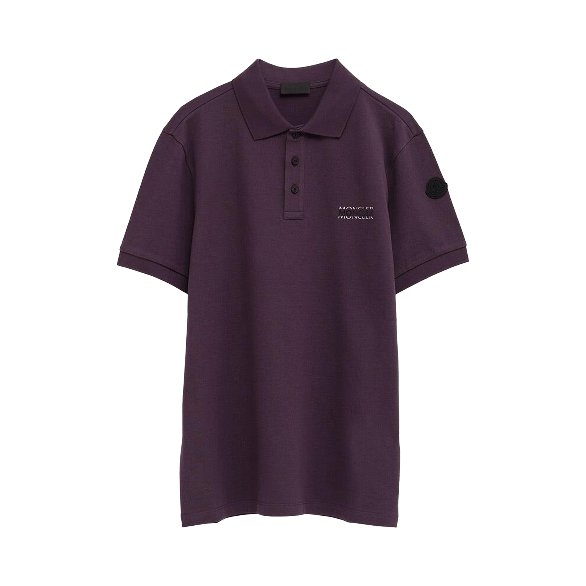 Moncler Short-Sleeve Polo 'Burgundy'
