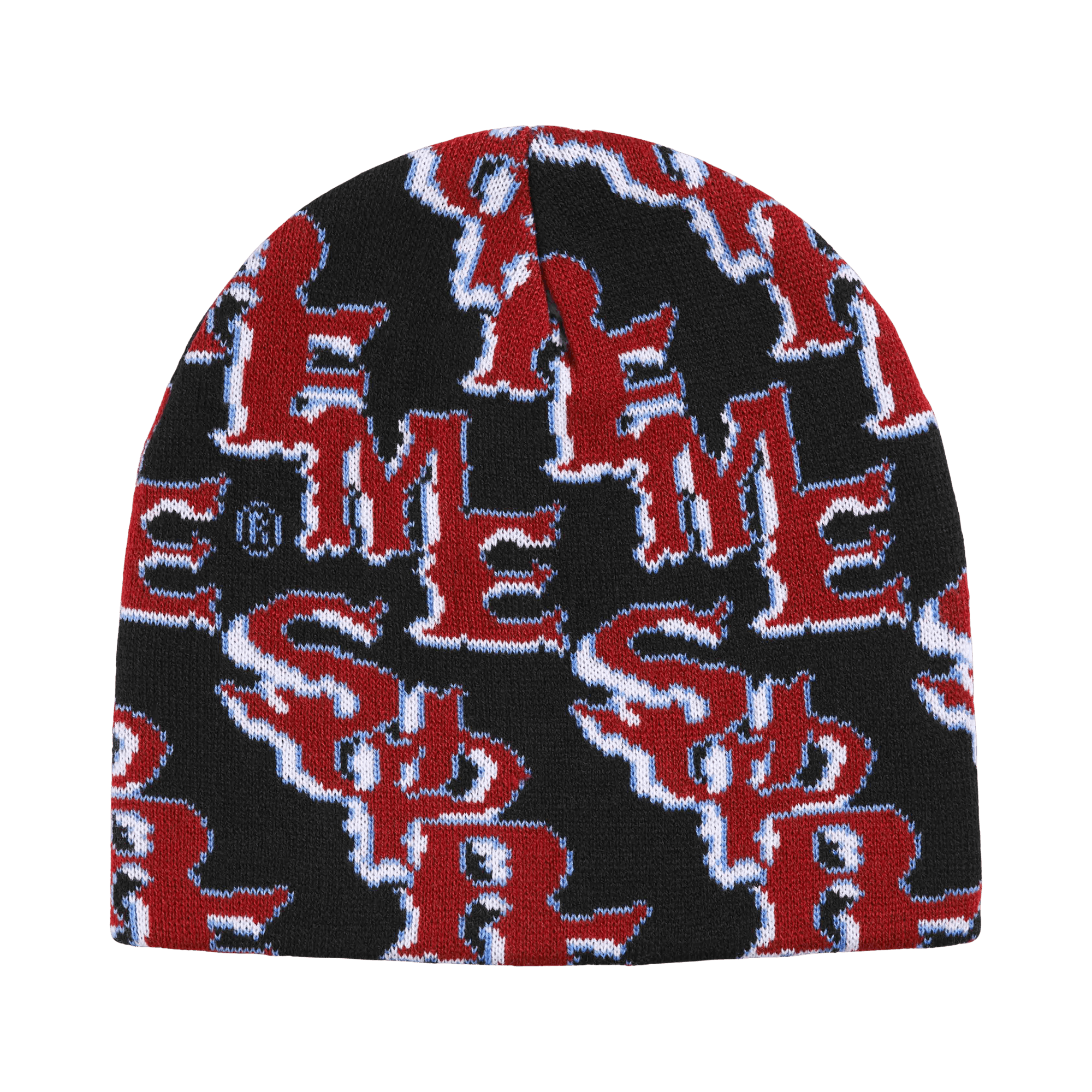 Supreme Slanted Gothic Outline Beanie 'Black'
