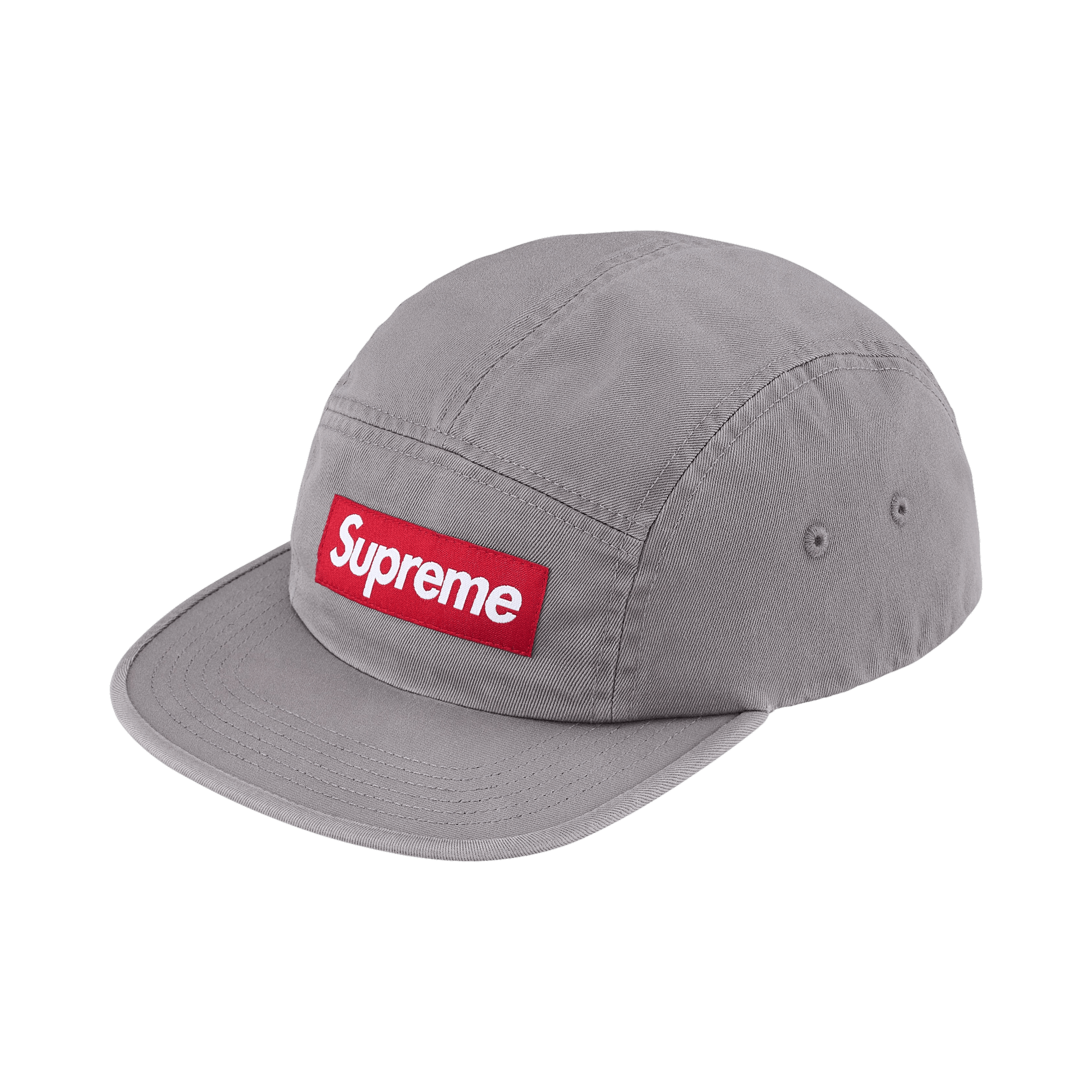 Supreme Washed Chino Twill Camp Cap 'Grey'