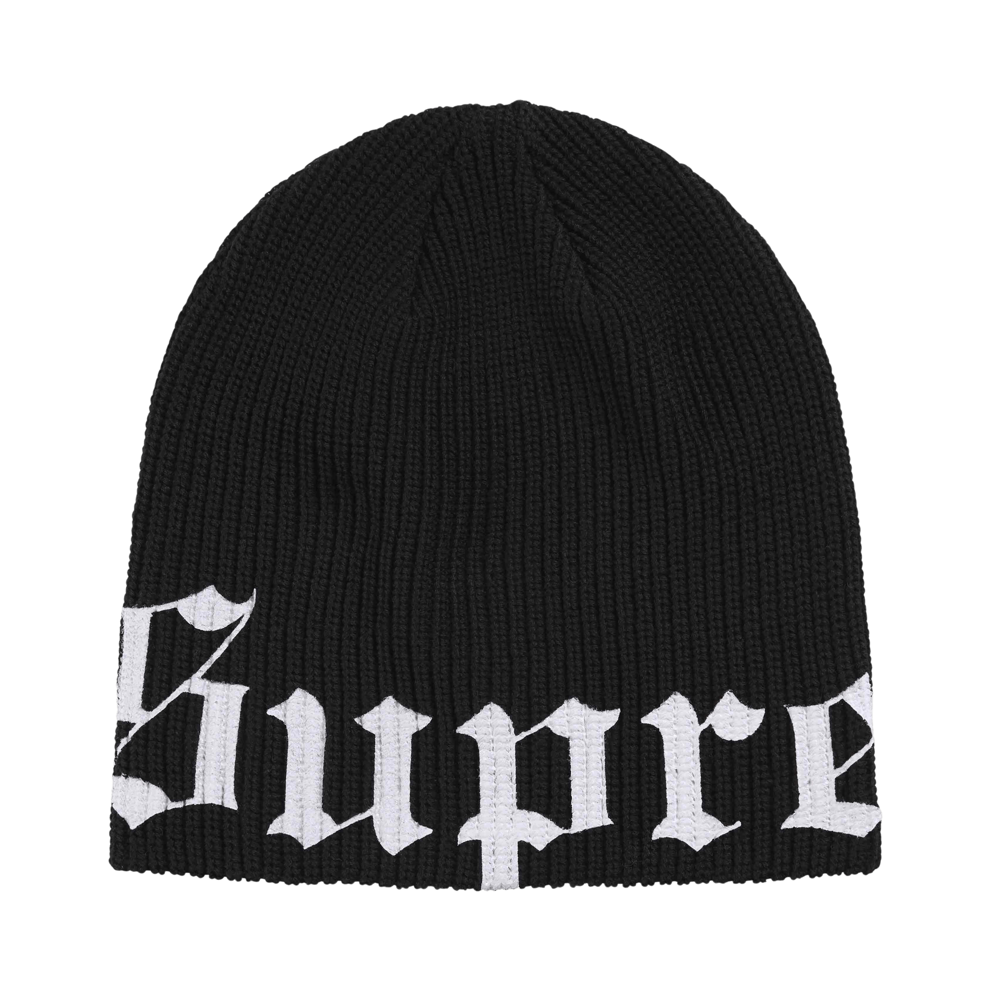 Supreme Old English Printed Beanie 'Black'