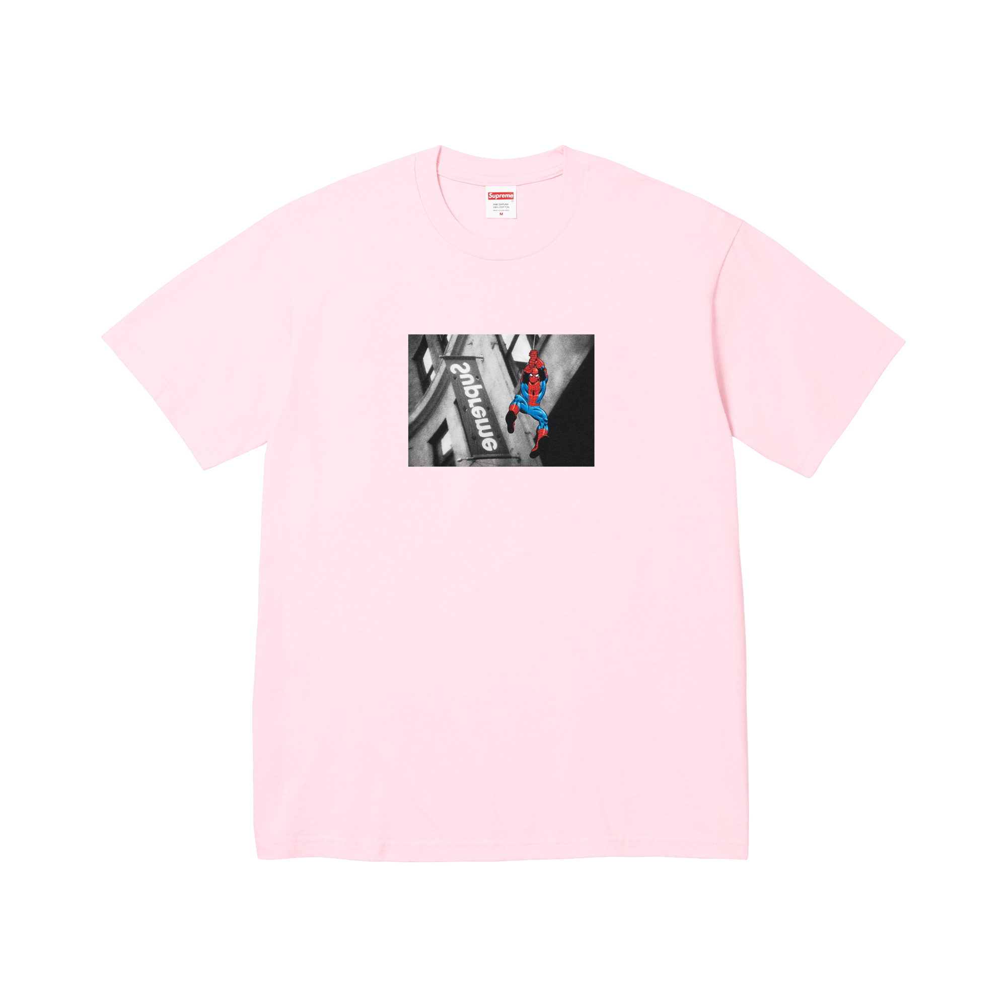 Supreme x Spider-Man Tee 'Light Pink'