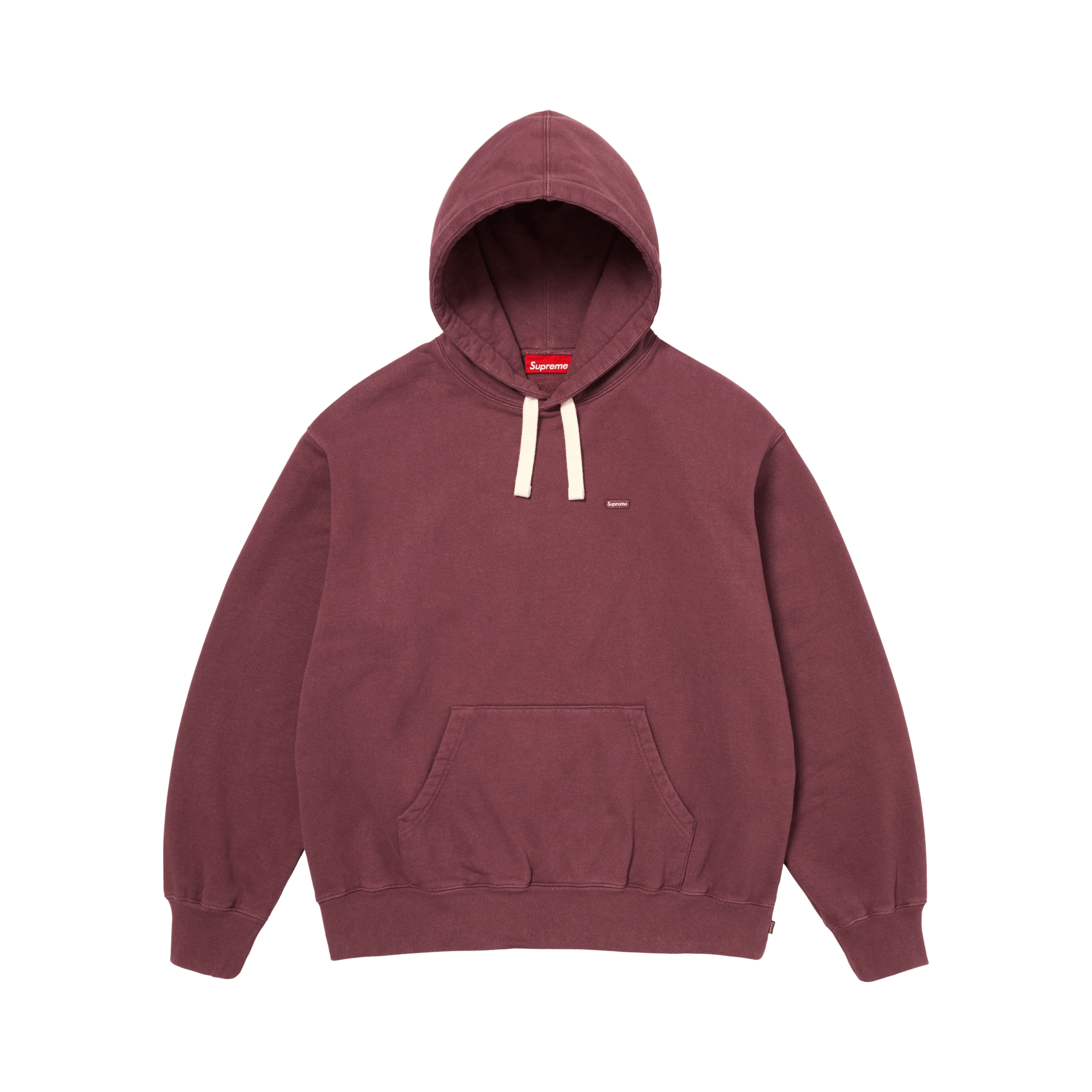 Supreme Small Box Drawcord Hooded Sweatshirt 'Maroon'