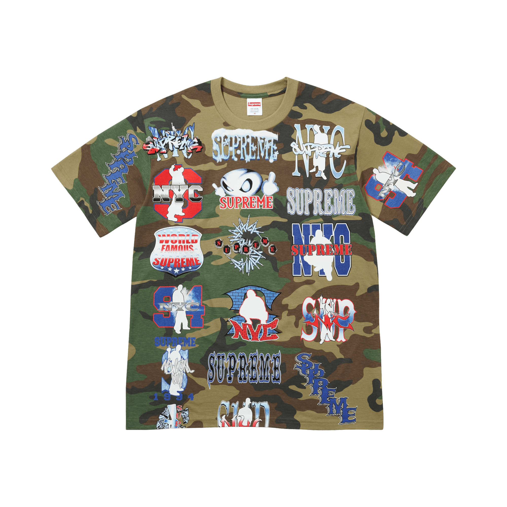 Supreme Flash Tee 'Woodland Camo'